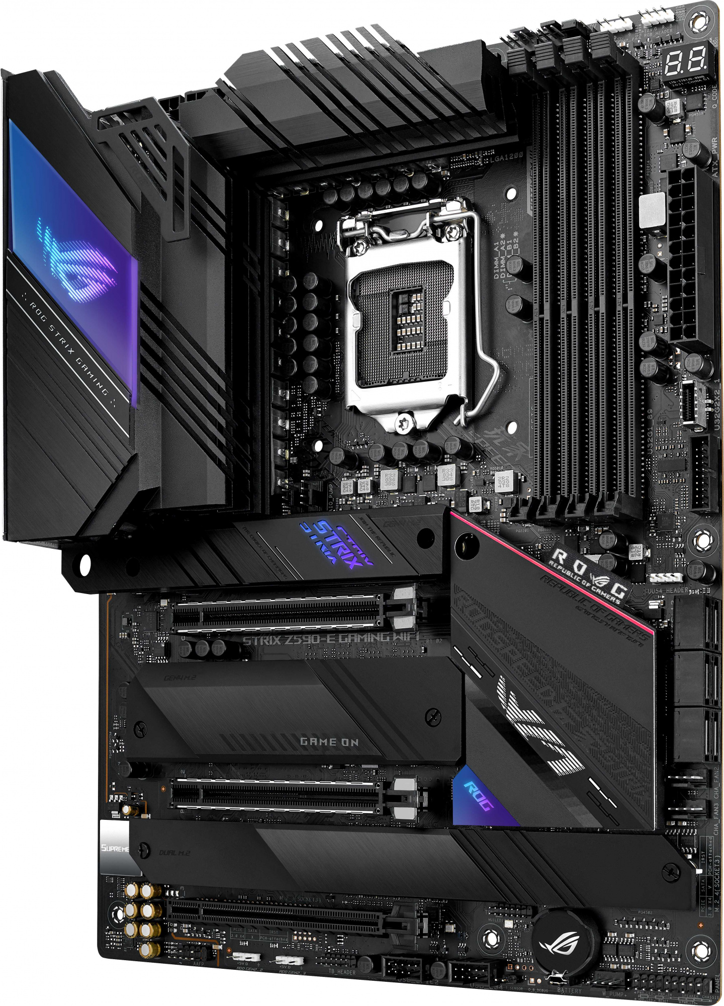 Материнская плата Asus ROG STRIX Z590-E GAMING WIFI Soc-1200 Intel Z590 4xDDR4 ATX AC`97 8ch(7.1) 2x2.5Gg RAID+HDMI — фото 3