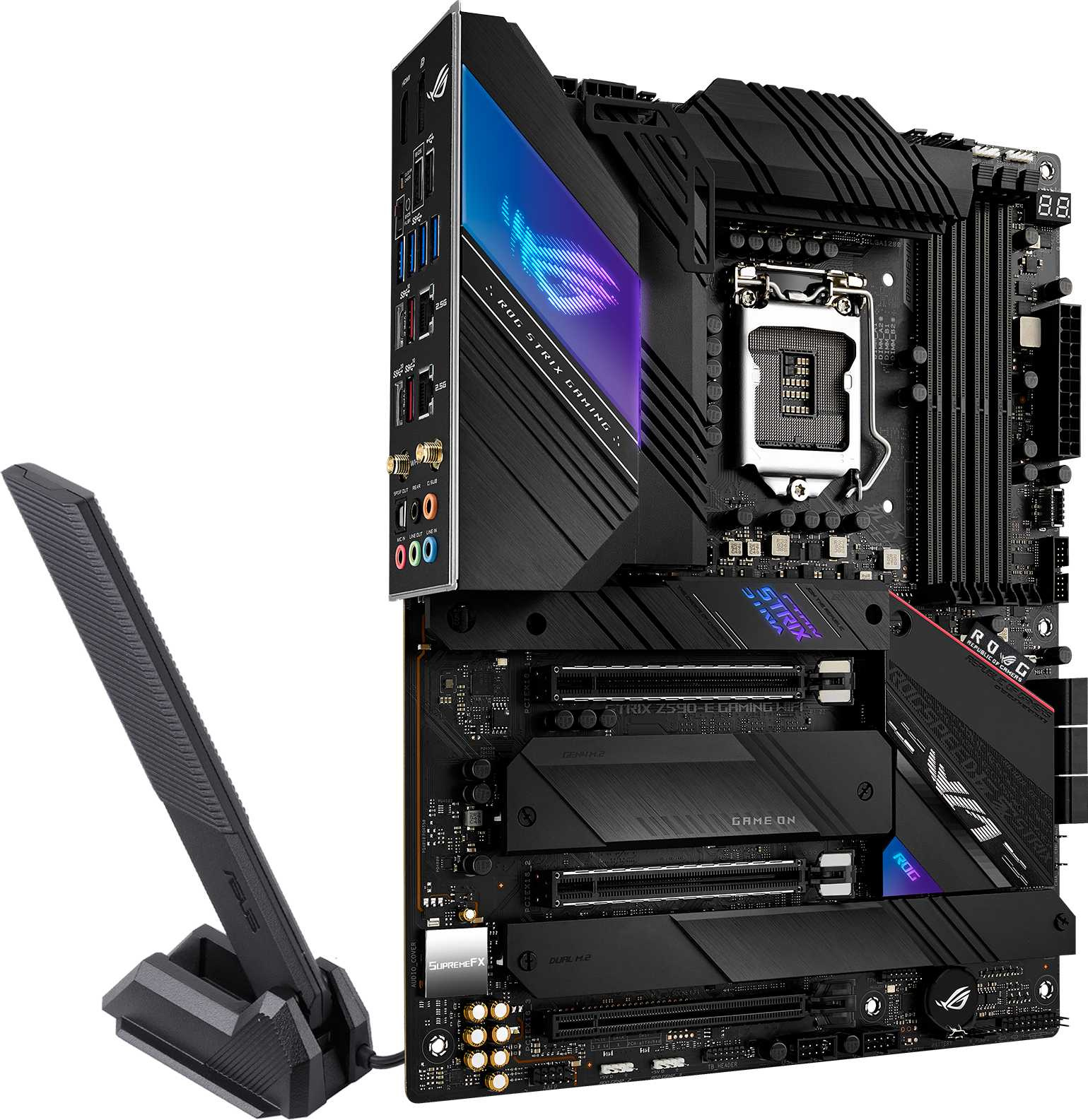 Материнская плата Asus ROG STRIX Z590-E GAMING WIFI Soc-1200 Intel Z590 4xDDR4 ATX AC`97 8ch(7.1) 2x2.5Gg RAID+HDMI — фото 9