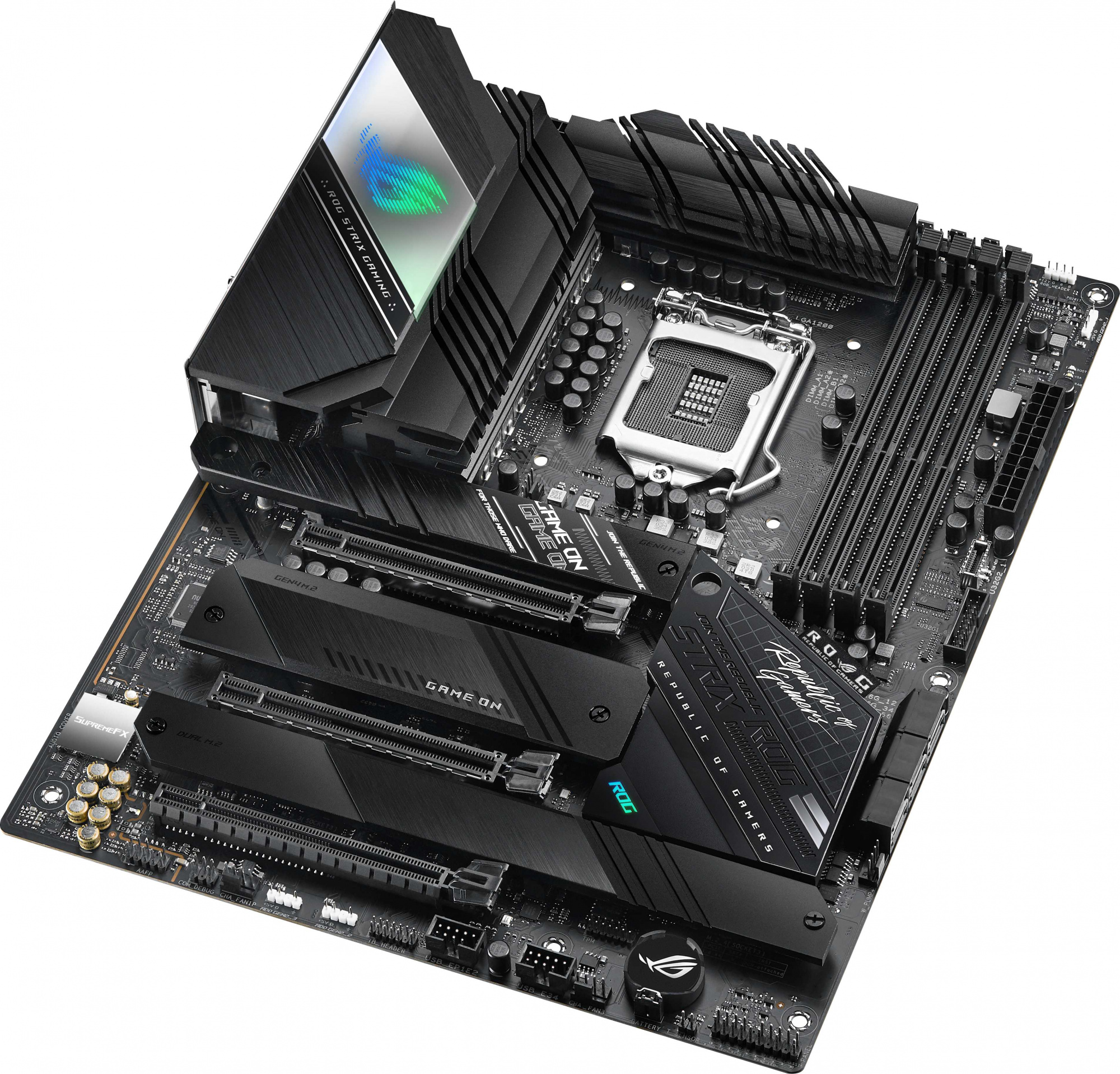 Материнская плата Asus ROG STRIX Z590-F GAMING WIFI Soc-1200 Intel Z590 4xDDR4 ATX AC`97 8ch(7.1) 2.5Gg RAID+HDMI+DP — фото 4