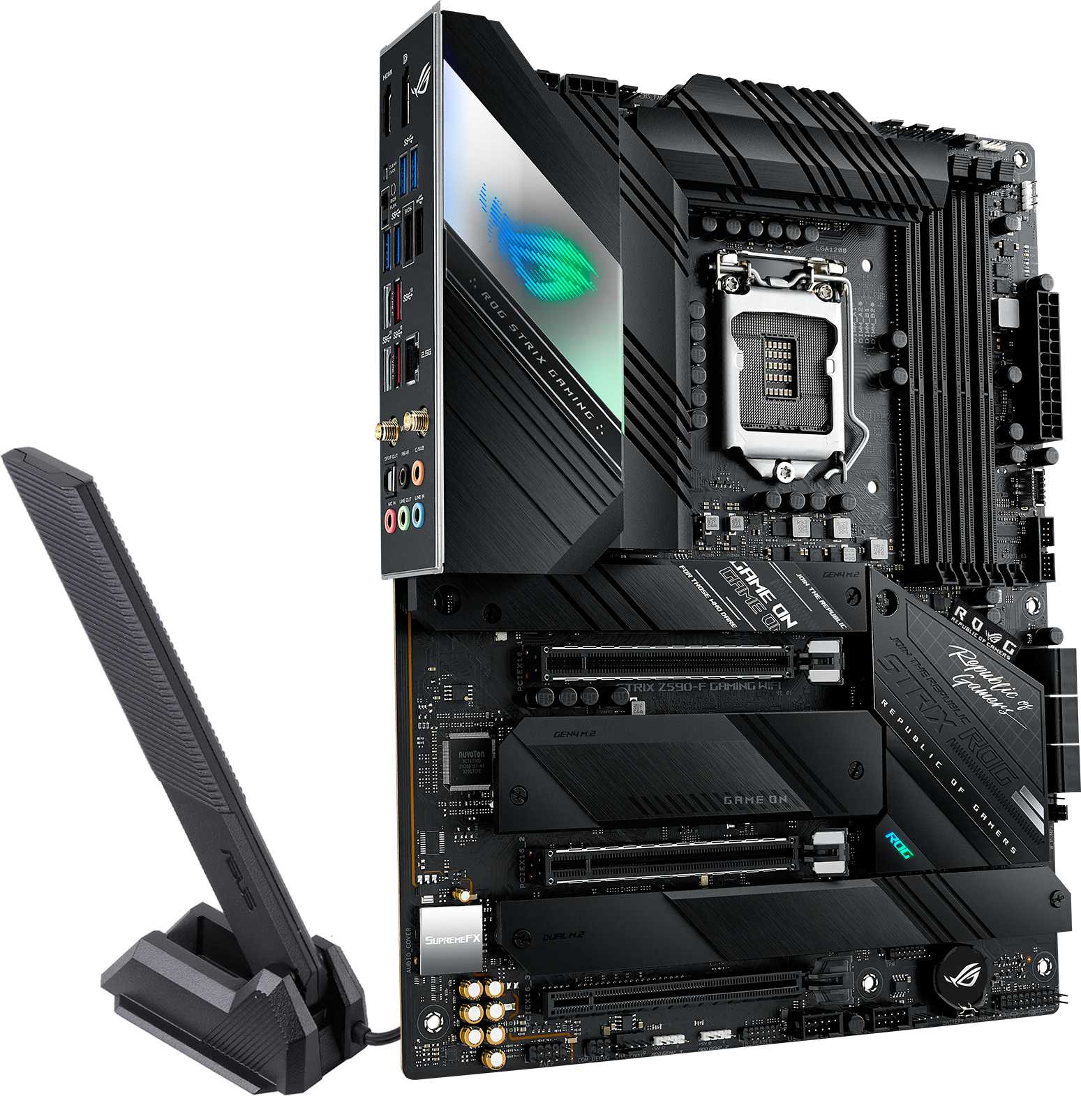 Материнская плата Asus ROG STRIX Z590-F GAMING WIFI Soc-1200 Intel Z590 4xDDR4 ATX AC`97 8ch(7.1) 2.5Gg RAID+HDMI+DP — фото 7