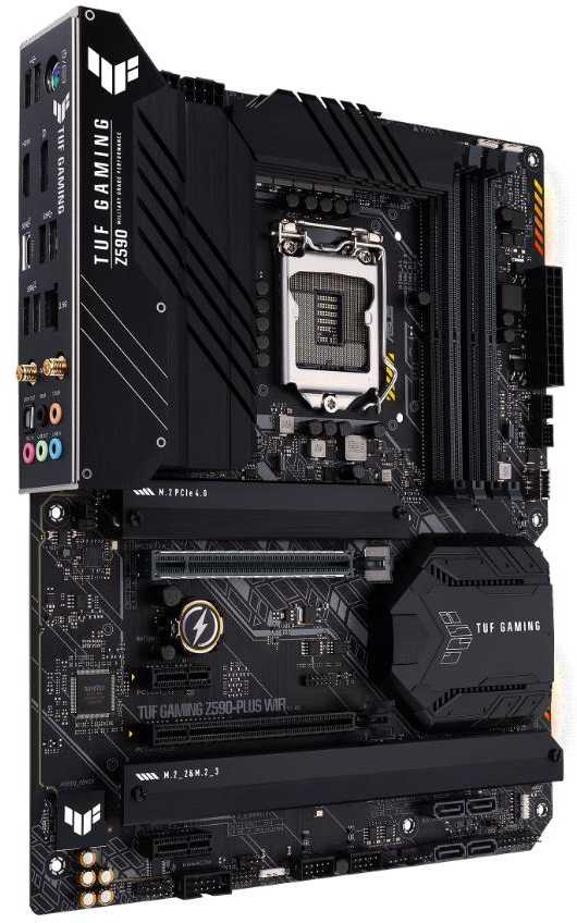 Материнская плата Asus TUF GAMING Z590-PLUS WIFI Soc-1200 Intel Z590 4xDDR4 ATX AC`97 8ch(7.1) 2.5Gg RAID+HDMI+DP — фото 2