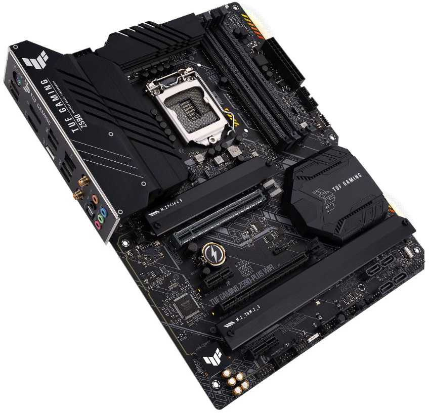 Материнская плата Asus TUF GAMING Z590-PLUS WIFI Soc-1200 Intel Z590 4xDDR4 ATX AC`97 8ch(7.1) 2.5Gg RAID+HDMI+DP — фото 3