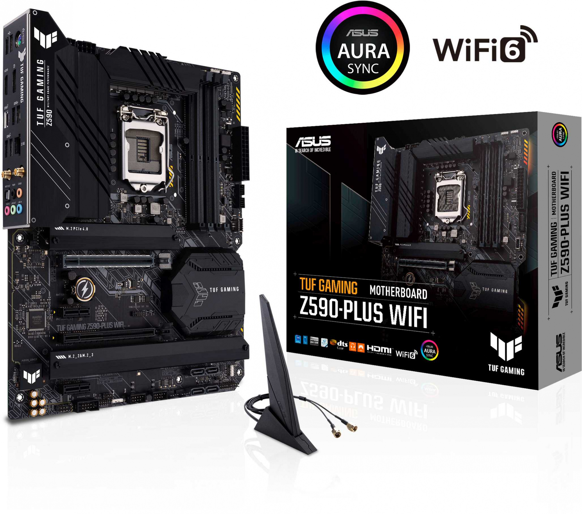 Материнская плата Asus TUF GAMING Z590-PLUS WIFI Soc-1200 Intel Z590 4xDDR4 ATX AC`97 8ch(7.1) 2.5Gg RAID+HDMI+DP — фото 6