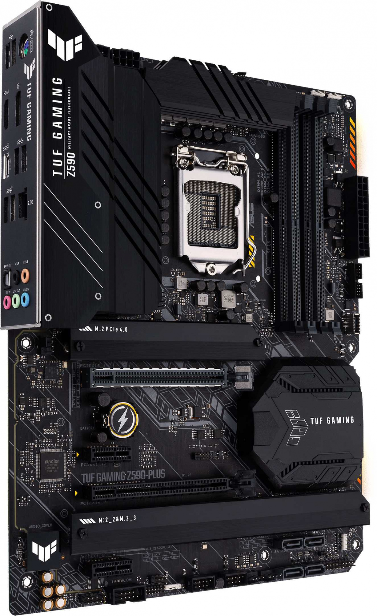 Материнская плата Asus TUF GAMING Z590-PLUS Soc-1200 Intel Z590 4xDDR4 ATX AC`97 8ch(7.1) 2.5Gg RAID+HDMI+DP — фото 9