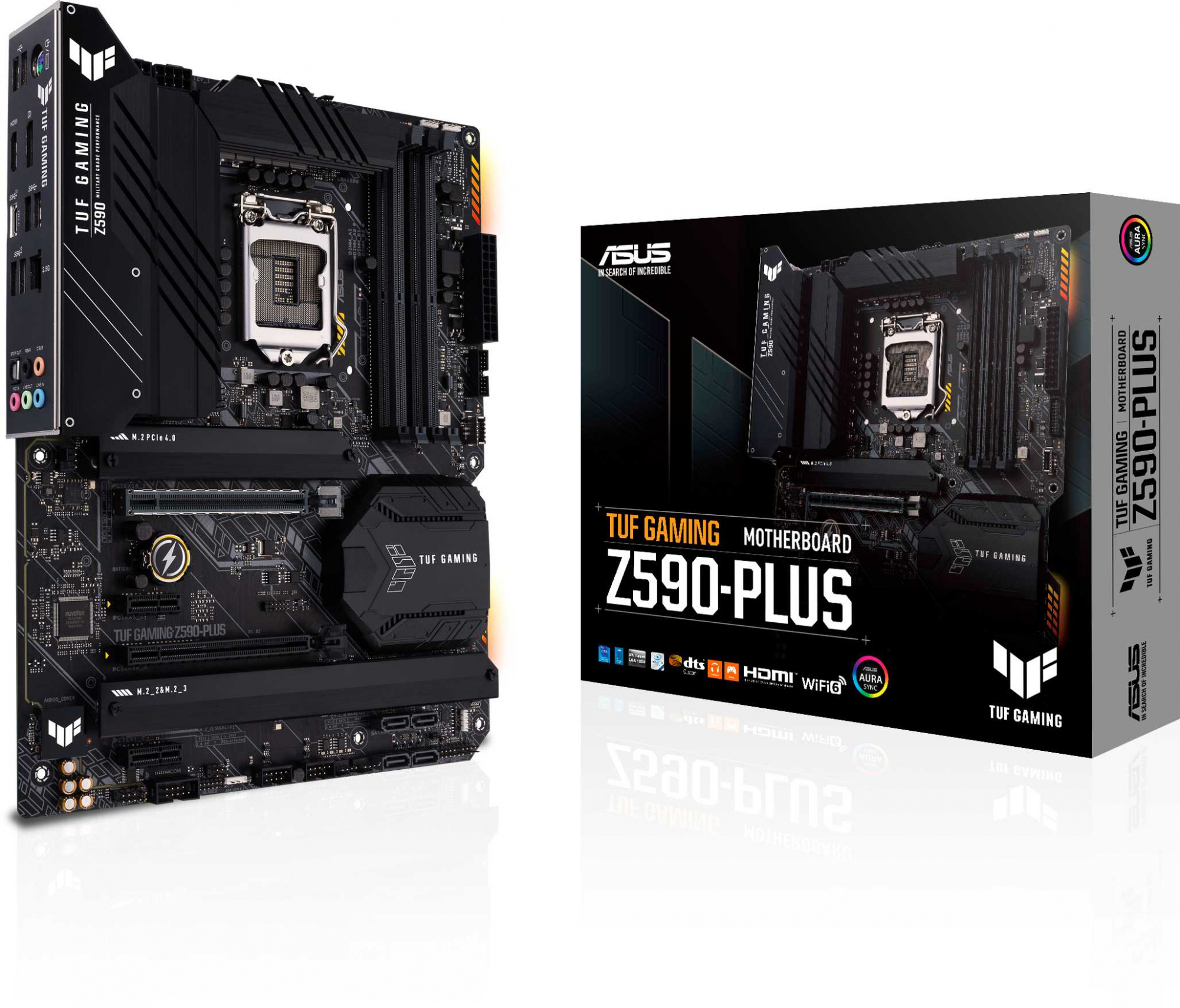 Материнская плата Asus TUF GAMING Z590-PLUS Soc-1200 Intel Z590 4xDDR4 ATX AC`97 8ch(7.1) 2.5Gg RAID+HDMI+DP — фото 13