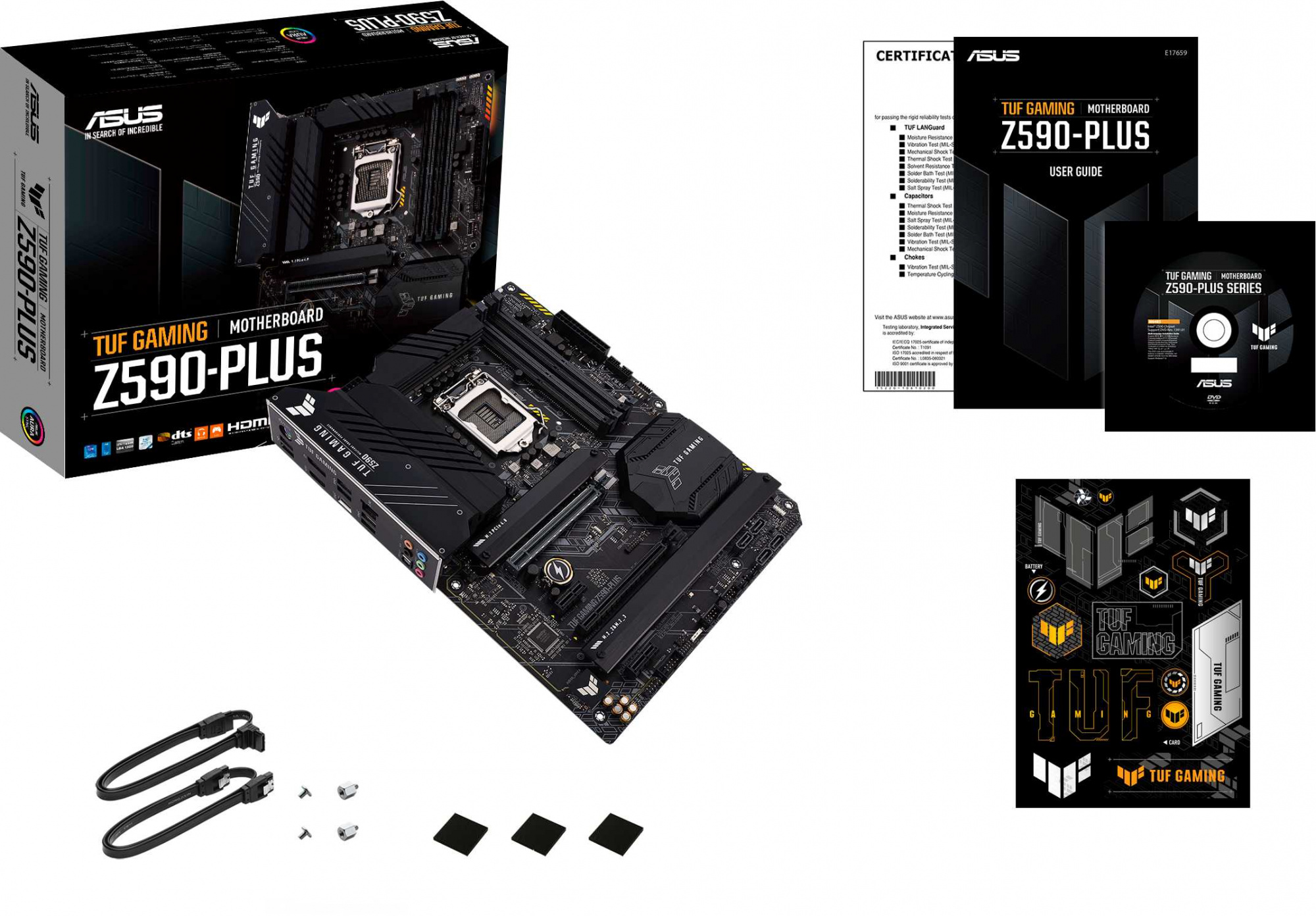 Материнская плата Asus TUF GAMING Z590-PLUS Soc-1200 Intel Z590 4xDDR4 ATX AC`97 8ch(7.1) 2.5Gg RAID+HDMI+DP — фото 14