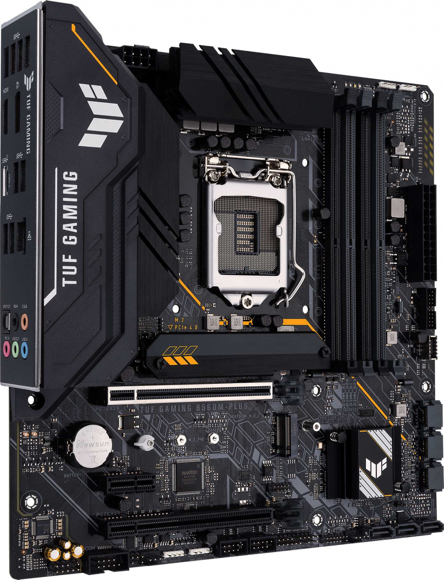 Материнская плата Asus TUF GAMING B560M-PLUS Soc-1200 Intel B560 4xDDR4 mATX AC`97 8ch(7.1) 2.5Gg+HDMI+DP — фото 2
