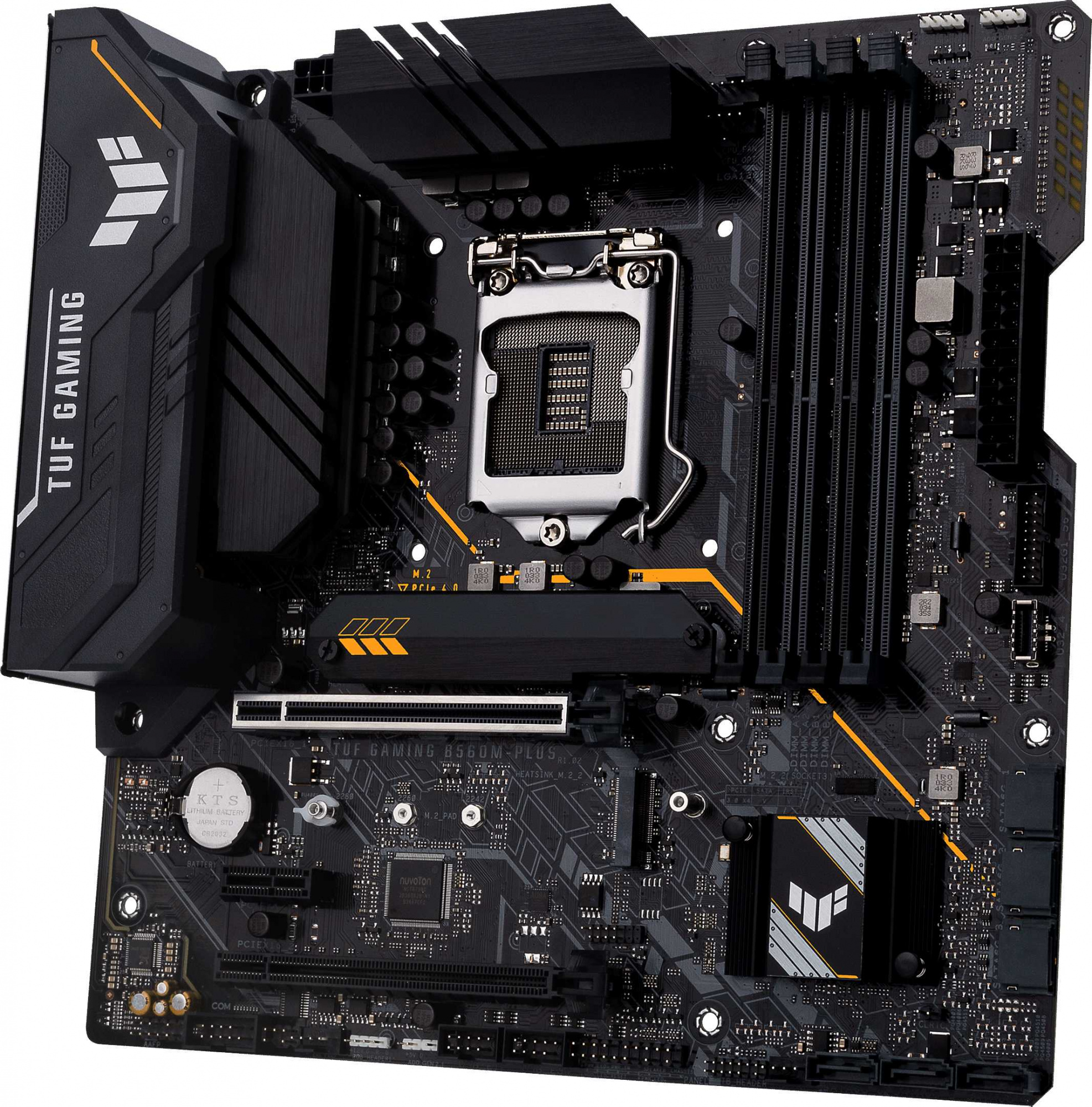Материнская плата Asus TUF GAMING B560M-PLUS Soc-1200 Intel B560 4xDDR4 mATX AC`97 8ch(7.1) 2.5Gg+HDMI+DP — фото 3
