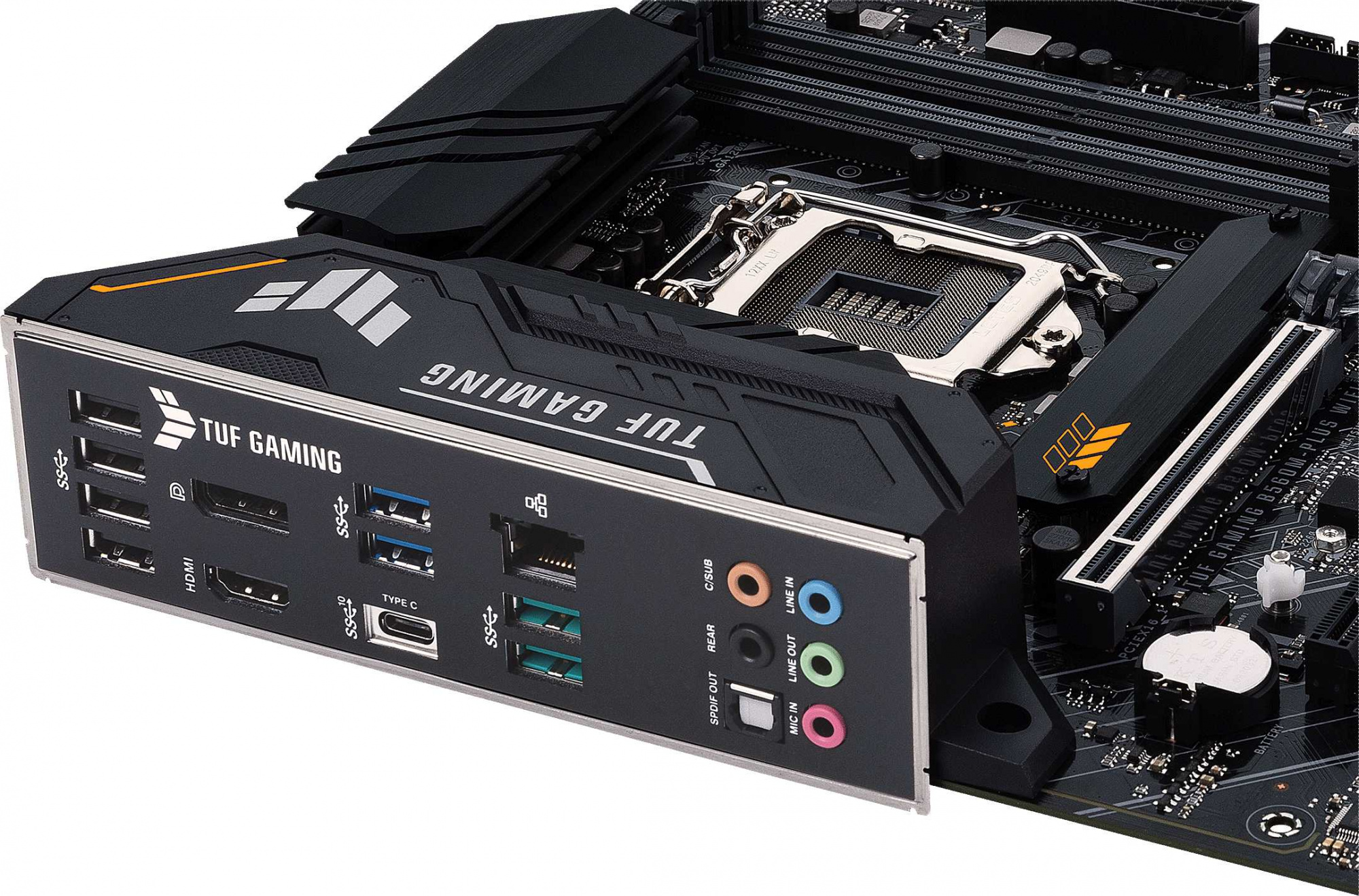 Материнская плата Asus TUF GAMING B560M-PLUS Soc-1200 Intel B560 4xDDR4 mATX AC`97 8ch(7.1) 2.5Gg+HDMI+DP — фото 8