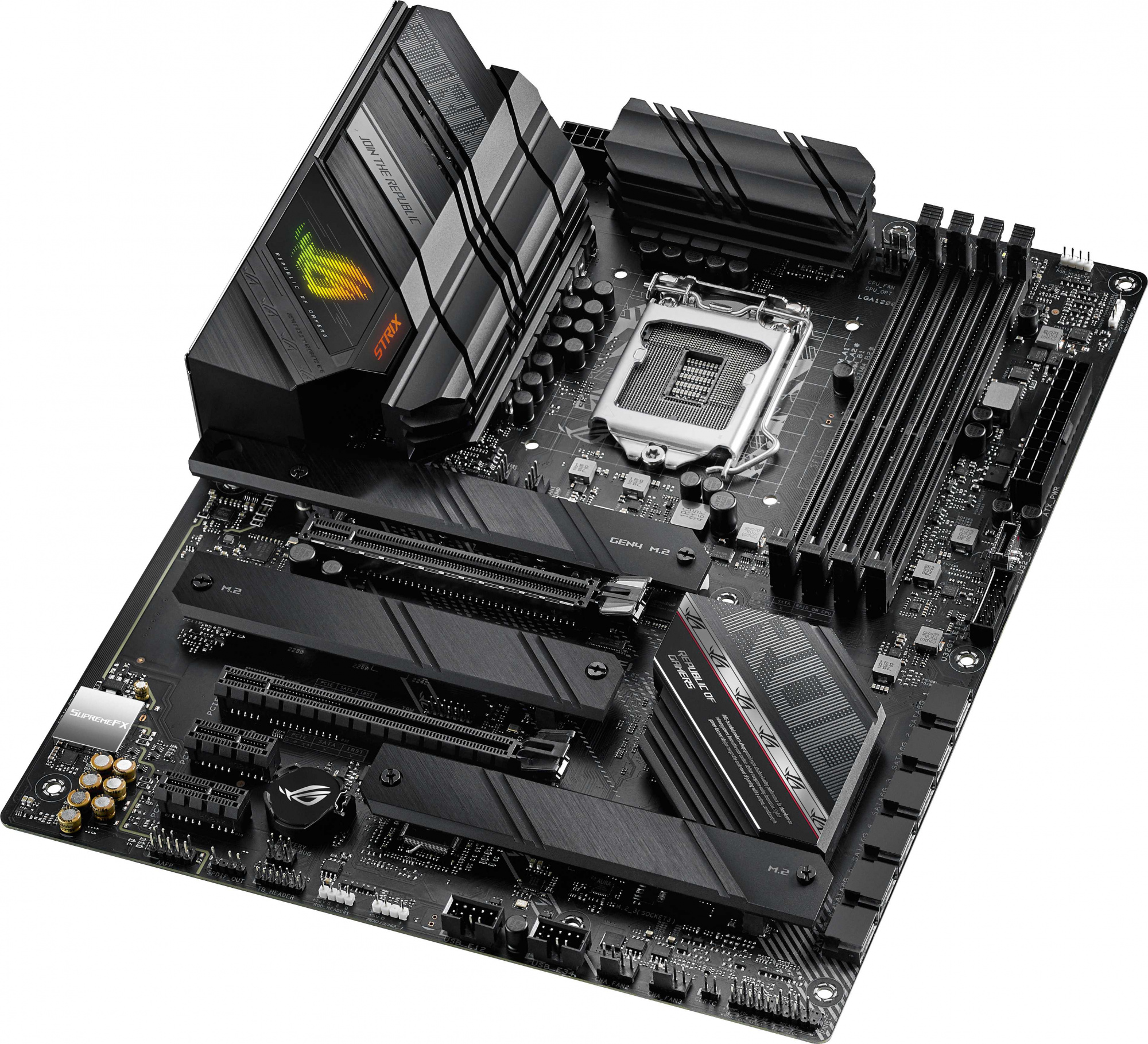 Материнская плата Asus ROG STRIX B560-F GAMING WIFI Soc-1200 Intel B560 4xDDR4 ATX AC`97 8ch(7.1) 2.5Gg+HDMI+DP — фото 3
