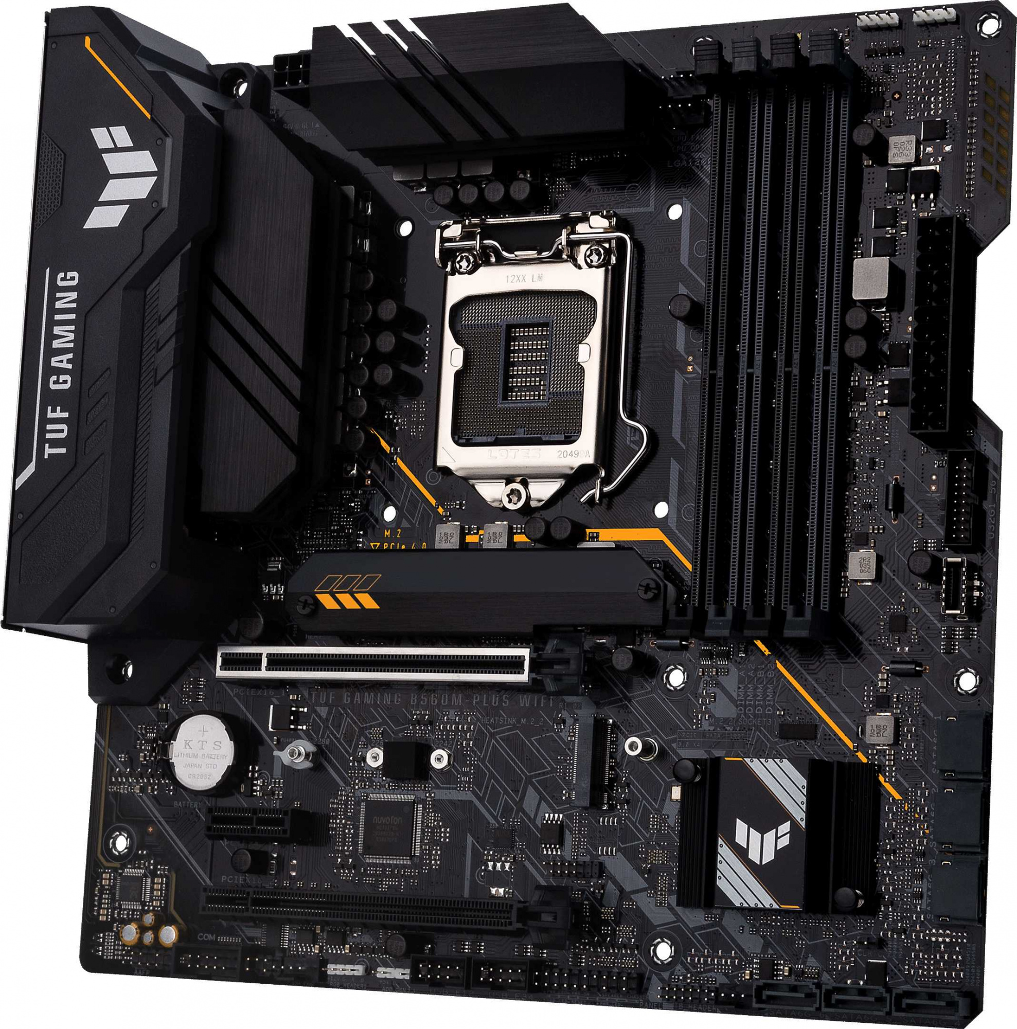 Материнская плата Asus TUF GAMING B560M-PLUS WIFI Soc-1200 Intel B560 4xDDR4 mATX AC`97 8ch(7.1) 2.5Gg+HDMI+DP — фото 3