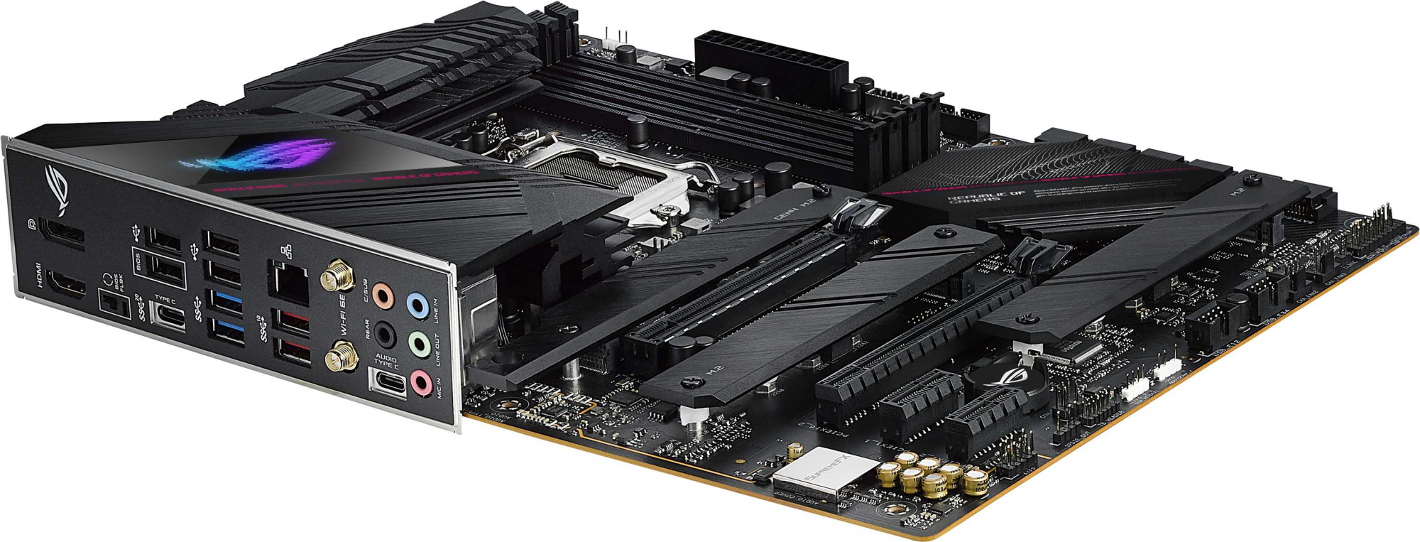 Материнская плата Asus ROG STRIX B560-E GAMING WIFI Soc-1200 Intel B560 4xDDR4 ATX AC`97 8ch(7.1) 2.5Gg+HDMI+DP — фото 4