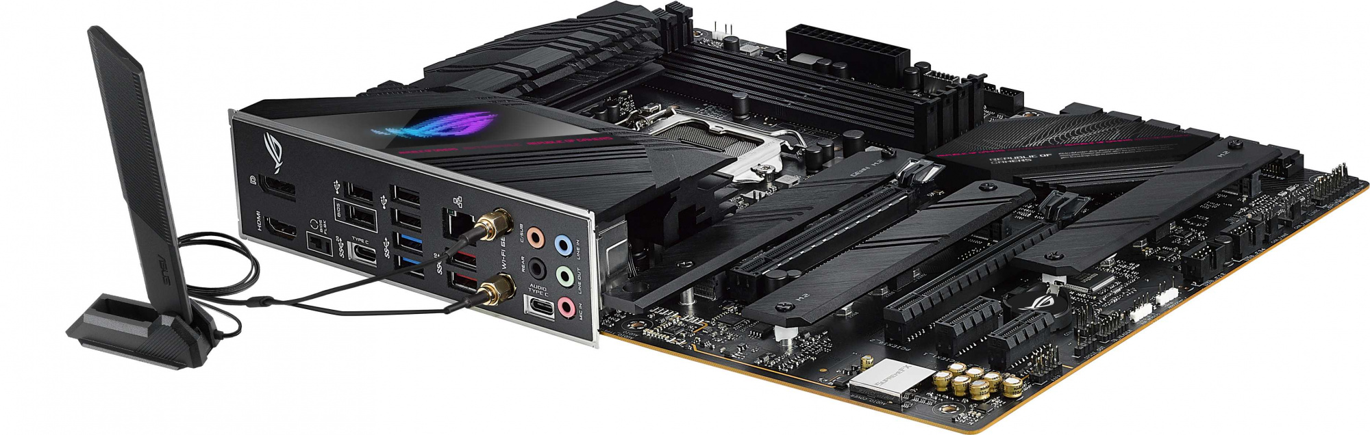 Материнская плата Asus ROG STRIX B560-E GAMING WIFI Soc-1200 Intel B560 4xDDR4 ATX AC`97 8ch(7.1) 2.5Gg+HDMI+DP — фото 5
