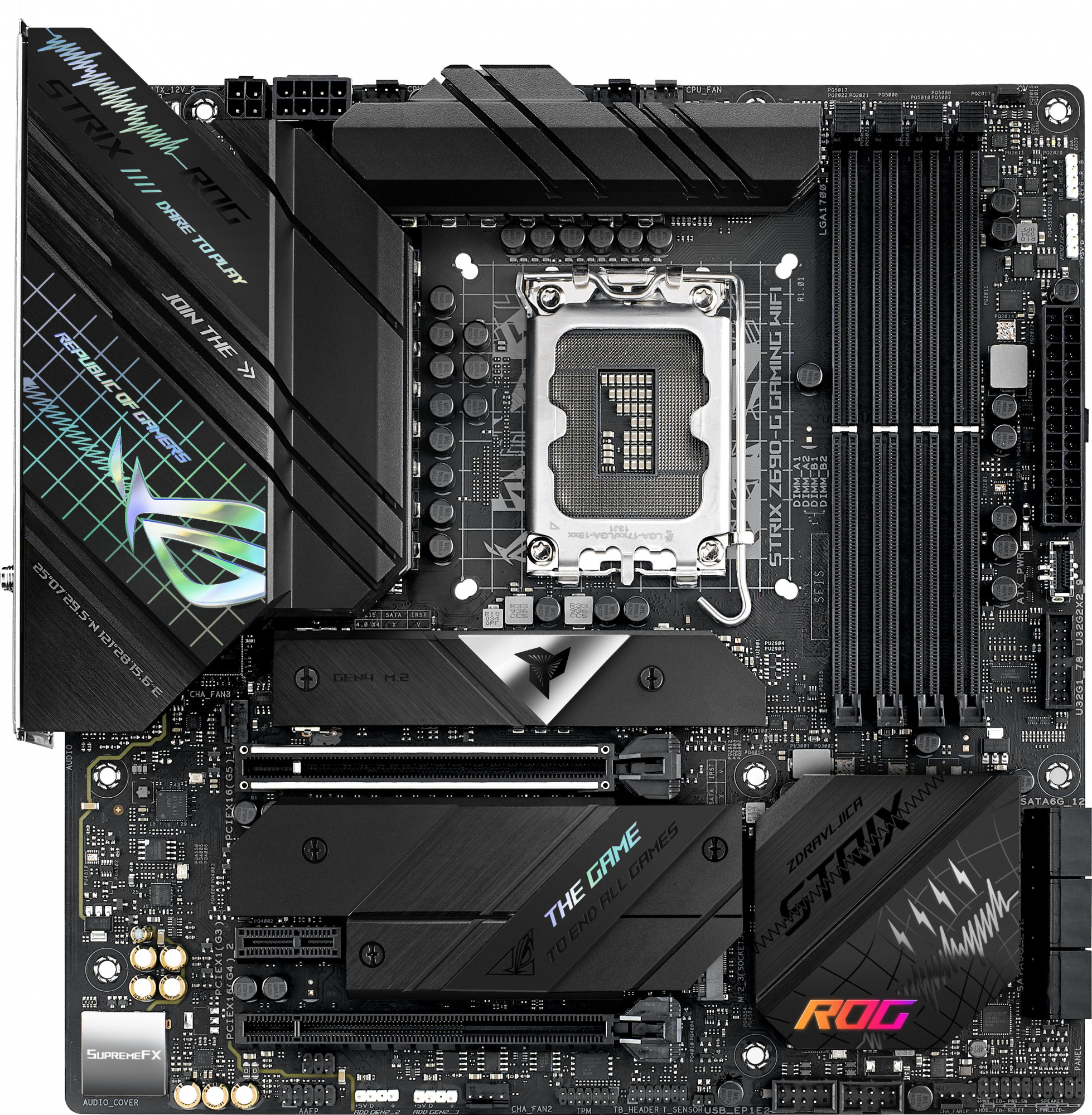 Материнская плата Asus ROG STRIX Z690-F GAMING WIFI Soc-1700 Intel Z690 4xDDR5 ATX AC`97 8ch(7.1) 2.5Gg RAID+HDMI+DP — фото 18