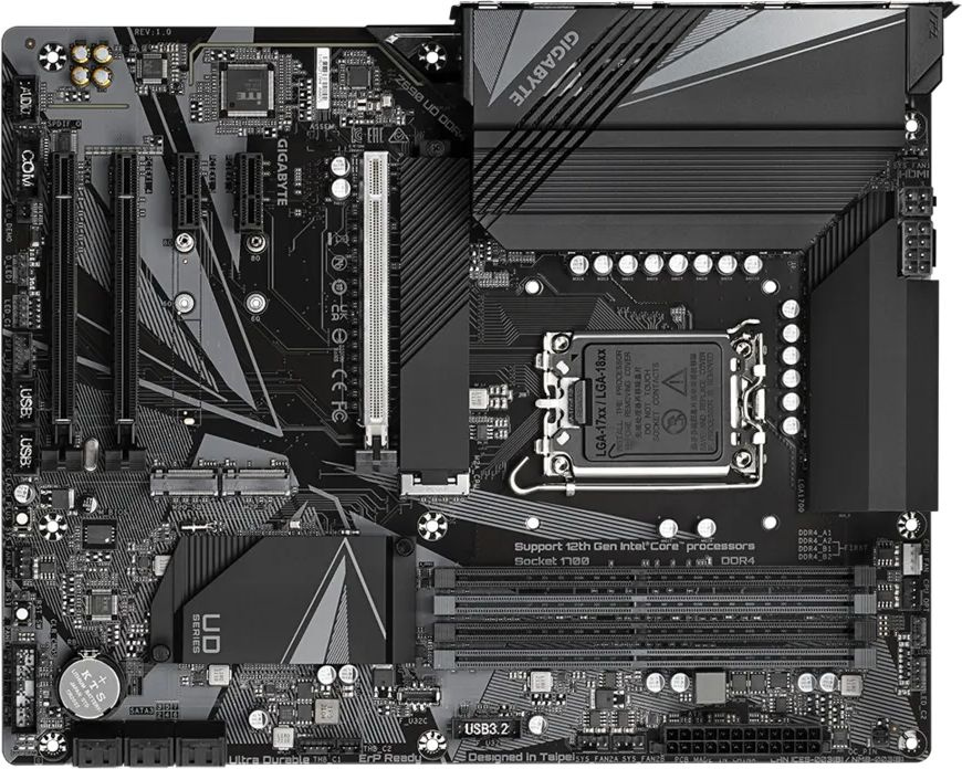 Материнская плата Gigabyte Z690 UD DDR4 Soc-1700 Intel Z690 4xDDR4 ATX AC`97 8ch(7.1) 2.5Gg RAID+HDMI+DP — фото 2