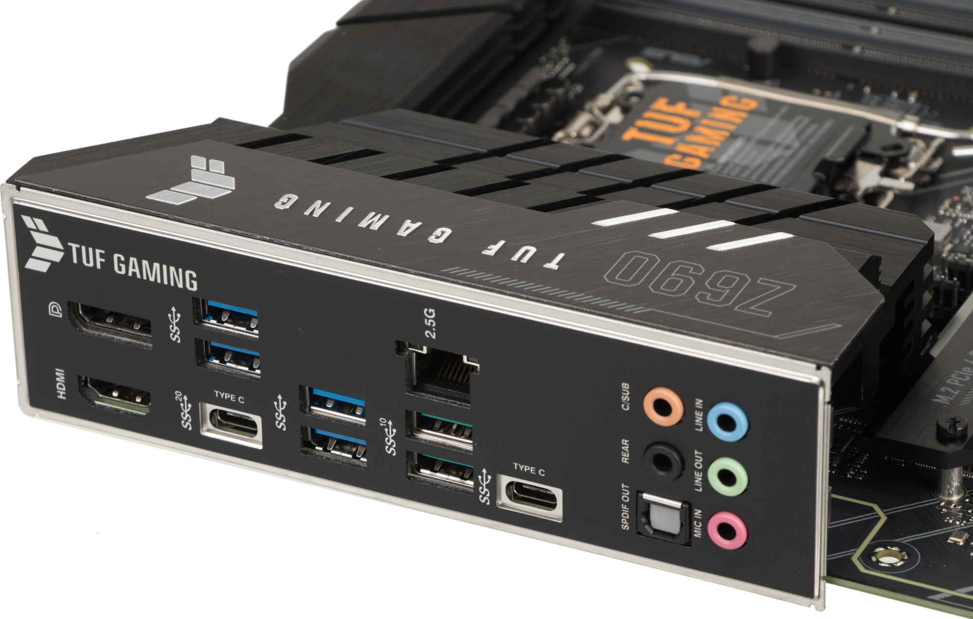 Материнская плата Asus TUF GAMING Z690-PLUS D4 Soc-1700 Intel Z690 4xDDR4 ATX AC`97 8ch(7.1) 2.5Gg RAID+HDMI+DP — фото 3