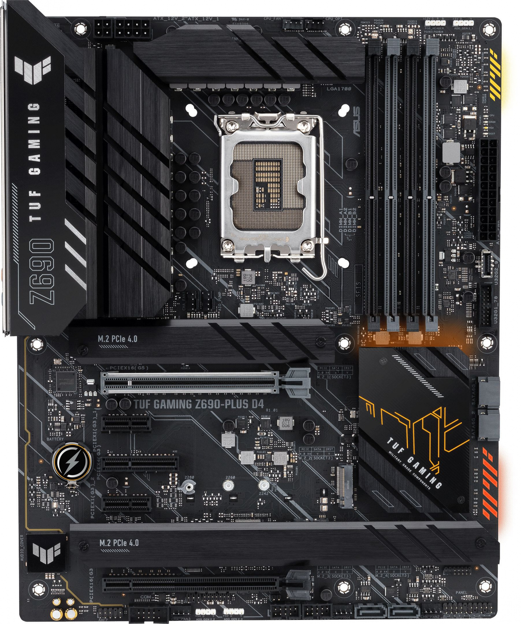 Материнская плата Asus TUF GAMING Z690-PLUS D4 Soc-1700 Intel Z690 4xDDR4 ATX AC`97 8ch(7.1) 2.5Gg RAID+HDMI+DP — фото 10