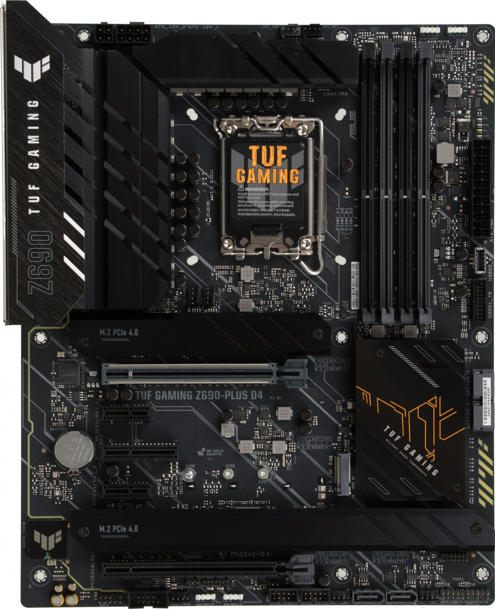 Материнская плата Asus TUF GAMING Z690-PLUS D4 Soc-1700 Intel Z690 4xDDR4 ATX AC`97 8ch(7.1) 2.5Gg RAID+HDMI+DP — фото 12