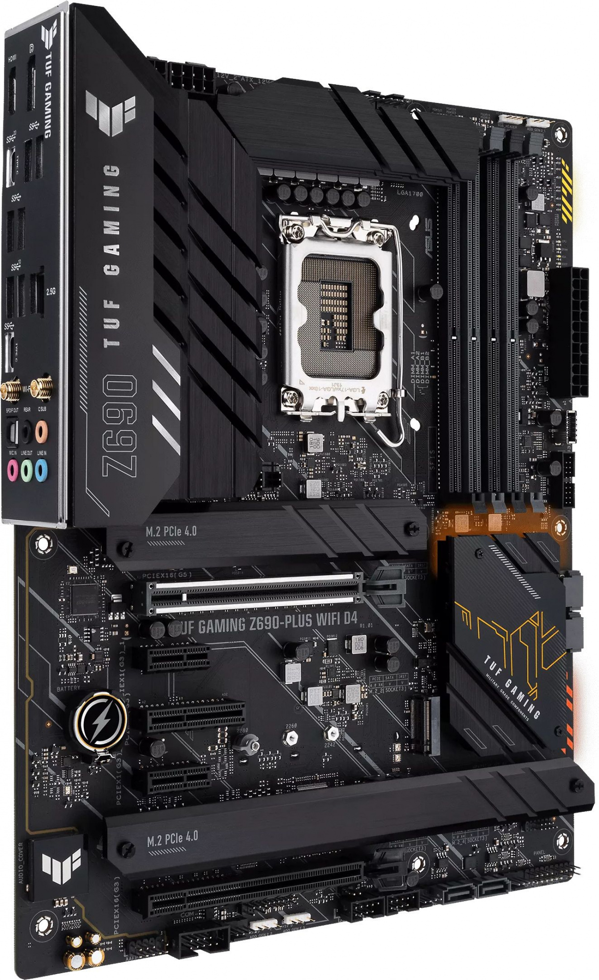 Материнская плата Asus TUF GAMING Z690-PLUS WIFI D4 Soc-1700 Intel Z690 4xDDR4 ATX AC`97 8ch(7.1) 2.5Gg RAID+HDMI+DP — фото 6