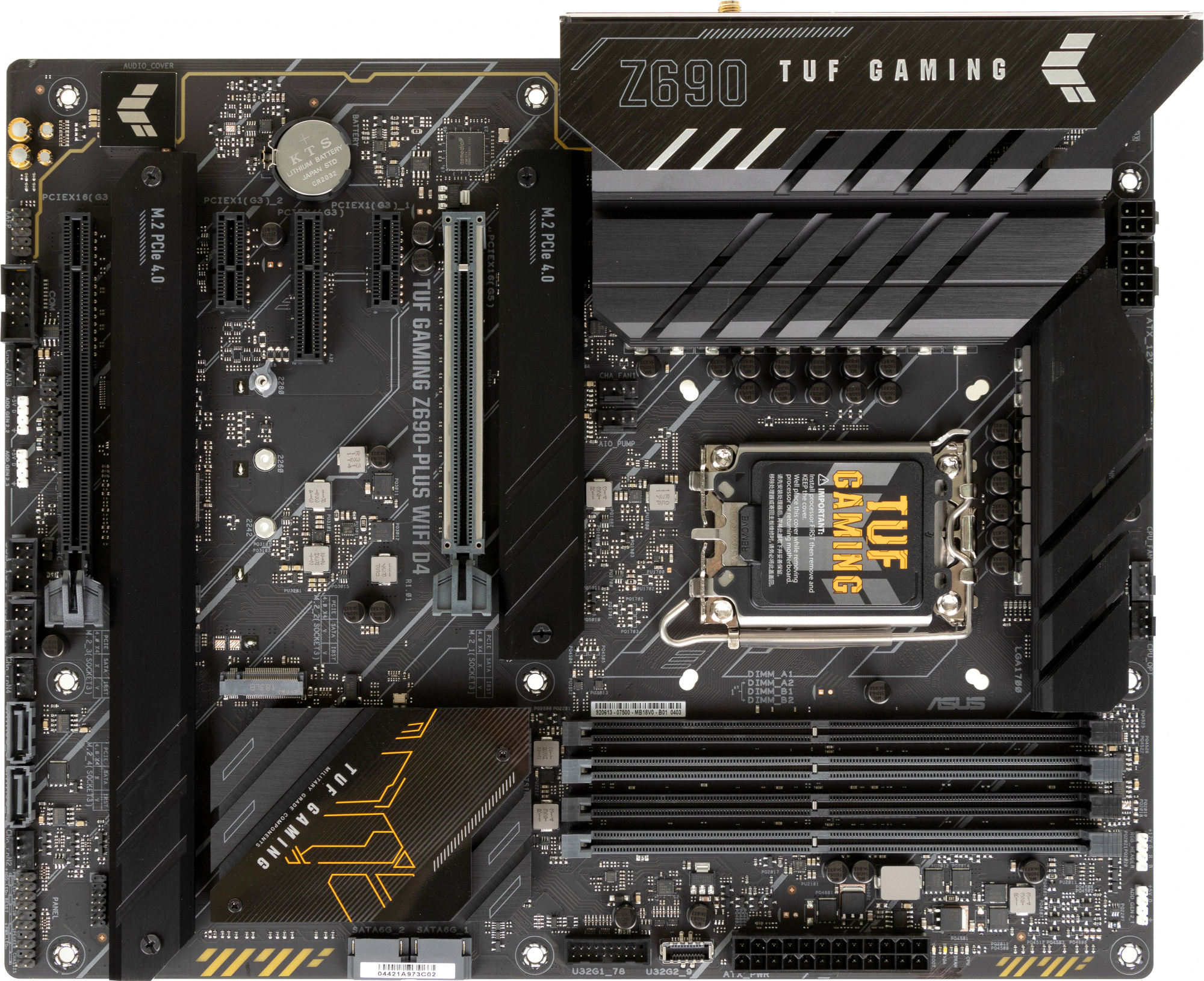 Материнская плата Asus TUF GAMING Z690-PLUS WIFI D4 Soc-1700 Intel Z690 4xDDR4 ATX AC`97 8ch(7.1) 2.5Gg RAID+HDMI+DP — фото 9