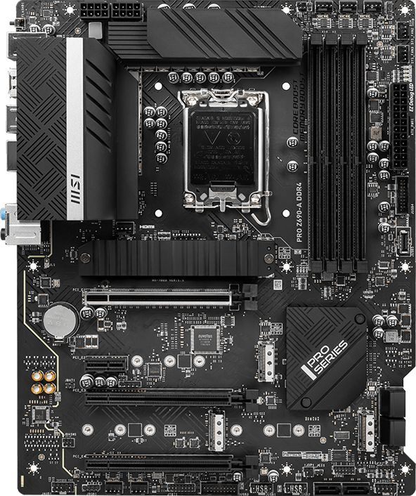 Материнская плата MSI PRO Z690-A DDR4 Soc-1700 Intel Z690 4xDDR4 ATX AC`97 8ch(7.1) 2.5Gg RAID+HDMI+DP
