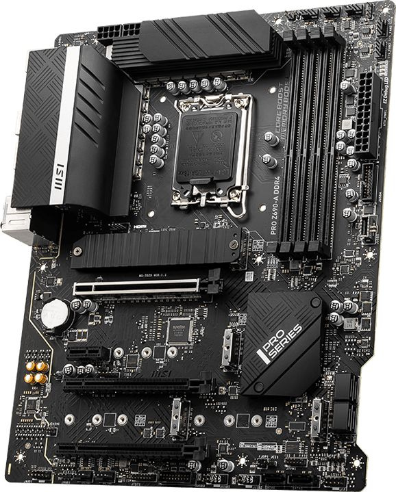 Материнская плата MSI PRO Z690-A DDR4 Soc-1700 Intel Z690 4xDDR4 ATX AC`97 8ch(7.1) 2.5Gg RAID+HDMI+DP — фото 2