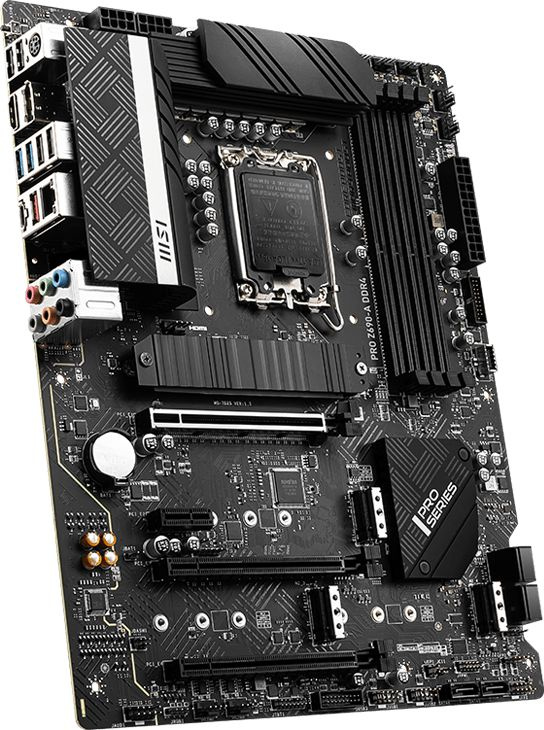 Материнская плата MSI PRO Z690-A DDR4 Soc-1700 Intel Z690 4xDDR4 ATX AC`97 8ch(7.1) 2.5Gg RAID+HDMI+DP — фото 3