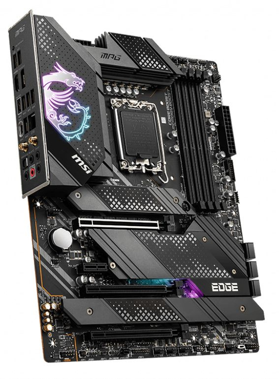 Материнская плата MSI MPG Z690 EDGE WIFI DDR4 Soc-1700 Intel Z690 4xDDR4 ATX AC`97 8ch(7.1) 2.5Gg RAID+HDMI+DP — фото 3