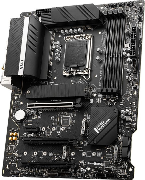 Материнская плата MSI PRO Z690-A WIFI DDR4 Soc-1700 Intel Z690 4xDDR4 ATX AC`97 8ch(7.1) 2.5Gg RAID+HDMI+DP — фото 2