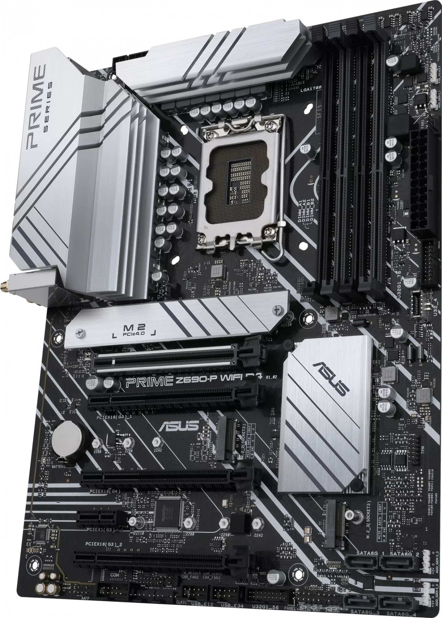 Материнская плата Asus PRIME Z690-P WIFI D4 Soc-1700 Intel Z690 4xDDR4 ATX AC`97 8ch(7.1) 2.5Gg RAID+HDMI+DP — фото 4