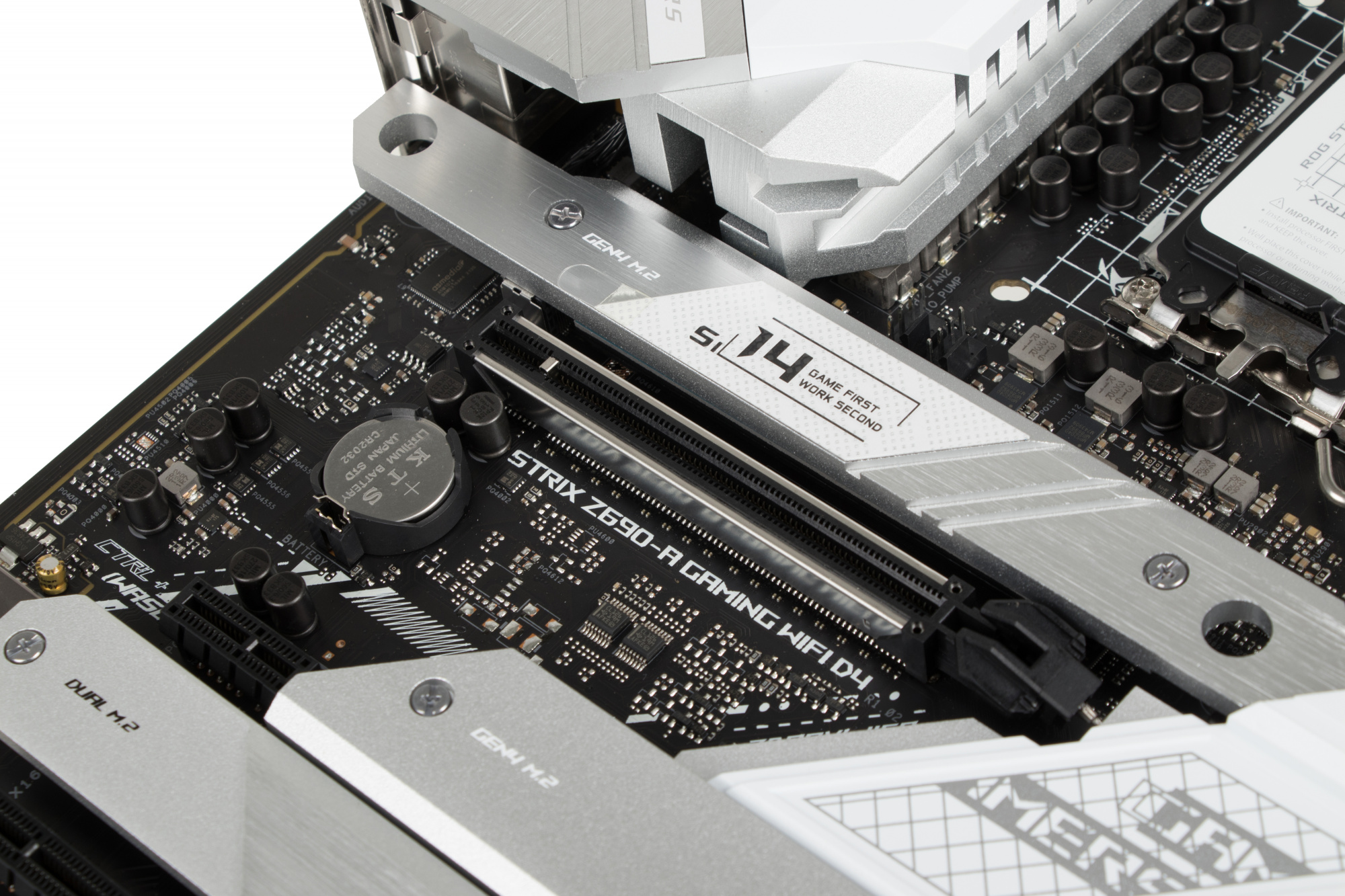 Материнская плата Asus ROG STRIX Z690-A GAMING WIFI D4 Soc-1700 Intel Z690 4xDDR4 ATX AC`97 8ch(7.1) 2.5Gg RAID+HDMI — фото 2