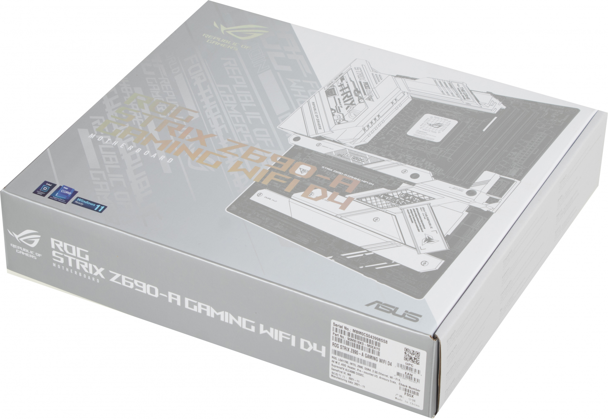 Материнская плата Asus ROG STRIX Z690-A GAMING WIFI D4 Soc-1700 Intel Z690 4xDDR4 ATX AC`97 8ch(7.1) 2.5Gg RAID+HDMI — фото 10