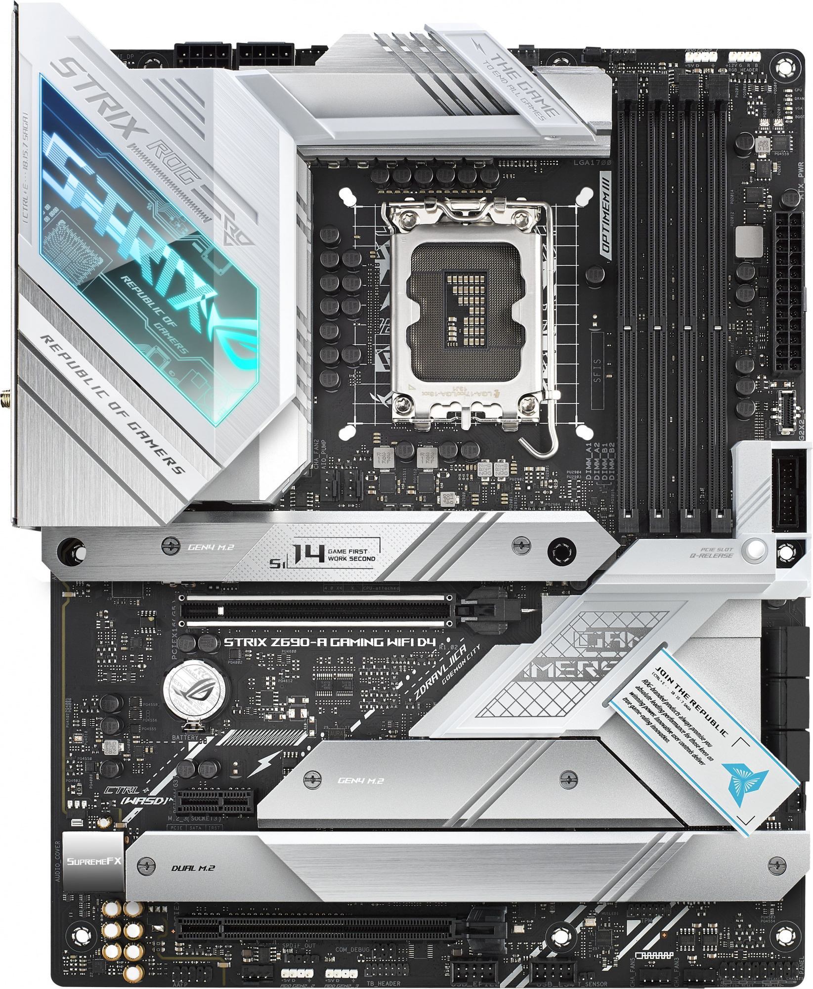 Материнская плата Asus ROG STRIX Z690-A GAMING WIFI D4 Soc-1700 Intel Z690 4xDDR4 ATX AC`97 8ch(7.1) 2.5Gg RAID+HDMI — фото 14