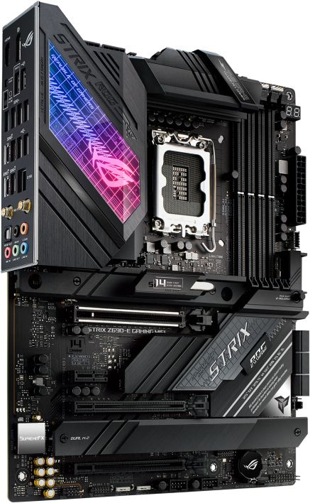 Материнская плата Asus ROG STRIX Z690-E GAMING WIFI Soc-1700 Intel Z690 4xDDR5 ATX AC`97 8ch(7.1) 2.5Gg RAID+HDMI+DP — фото 2