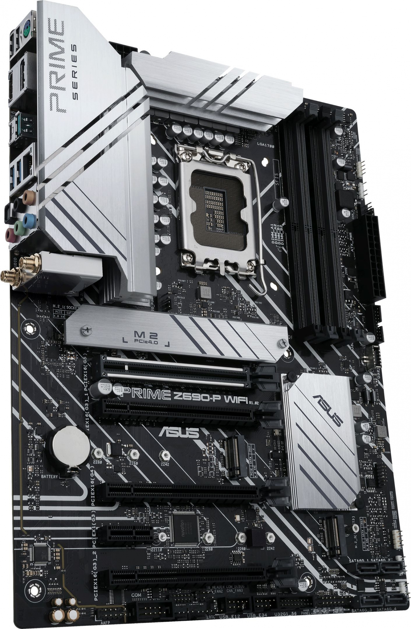 Материнская плата Asus PRIME Z690-P WIFI Soc-1700 Intel Z690 4xDDR5 ATX AC`97 8ch(7.1) 2.5Gg RAID+HDMI+DP — фото 3