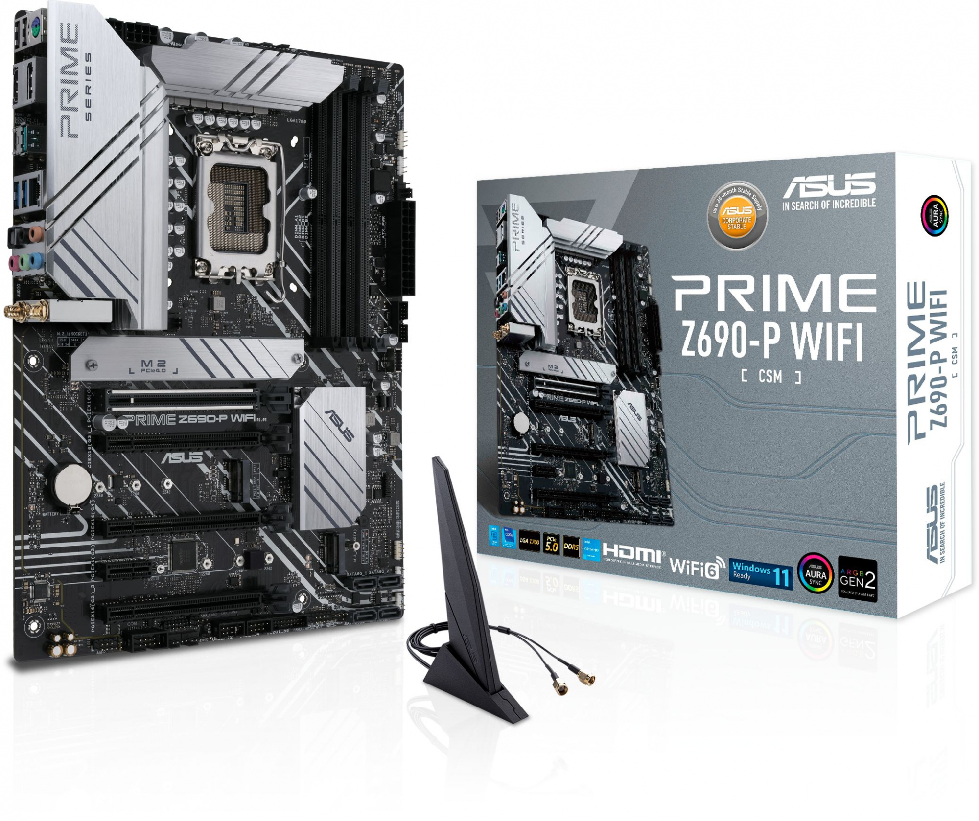 Материнская плата Asus PRIME Z690-P WIFI Soc-1700 Intel Z690 4xDDR5 ATX AC`97 8ch(7.1) 2.5Gg RAID+HDMI+DP — фото 7