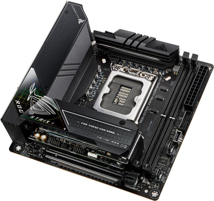 Материнская плата Asus ROG STRIX Z690-I GAMING WIFI Soc-1700 Intel Z690 2xDDR5 mini-ITX AC`97 8ch(7.1) 2.5Gg RAID+HDMI — фото 4