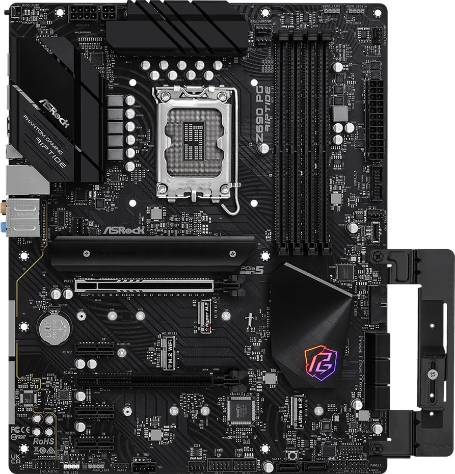 Материнская плата Asrock Z690 PG RIPTIDE Soc-1700 Intel Z690 4xDDR4 ATX AC`97 8ch(7.1) 2.5Gg RAID+HDMI — фото 3