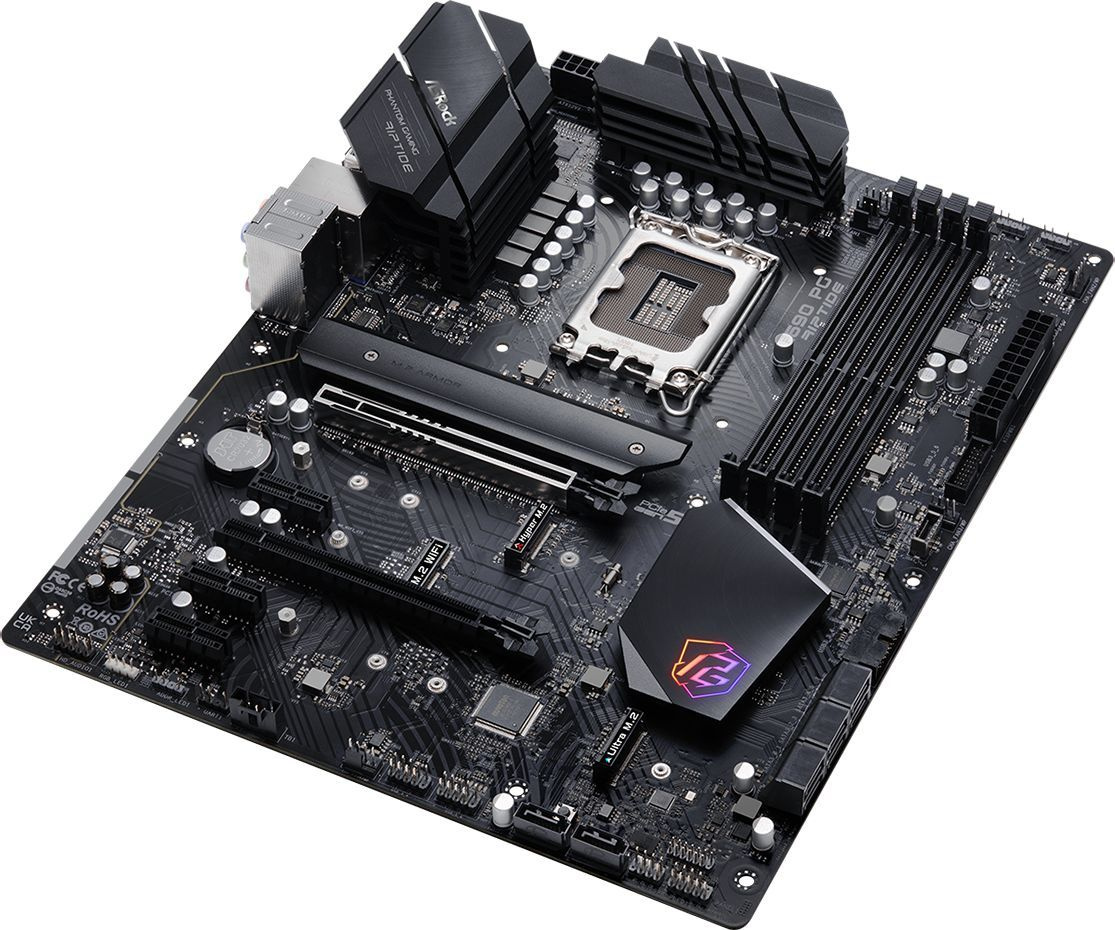 Материнская плата Asrock Z690 PG RIPTIDE Soc-1700 Intel Z690 4xDDR4 ATX AC`97 8ch(7.1) 2.5Gg RAID+HDMI — фото 4
