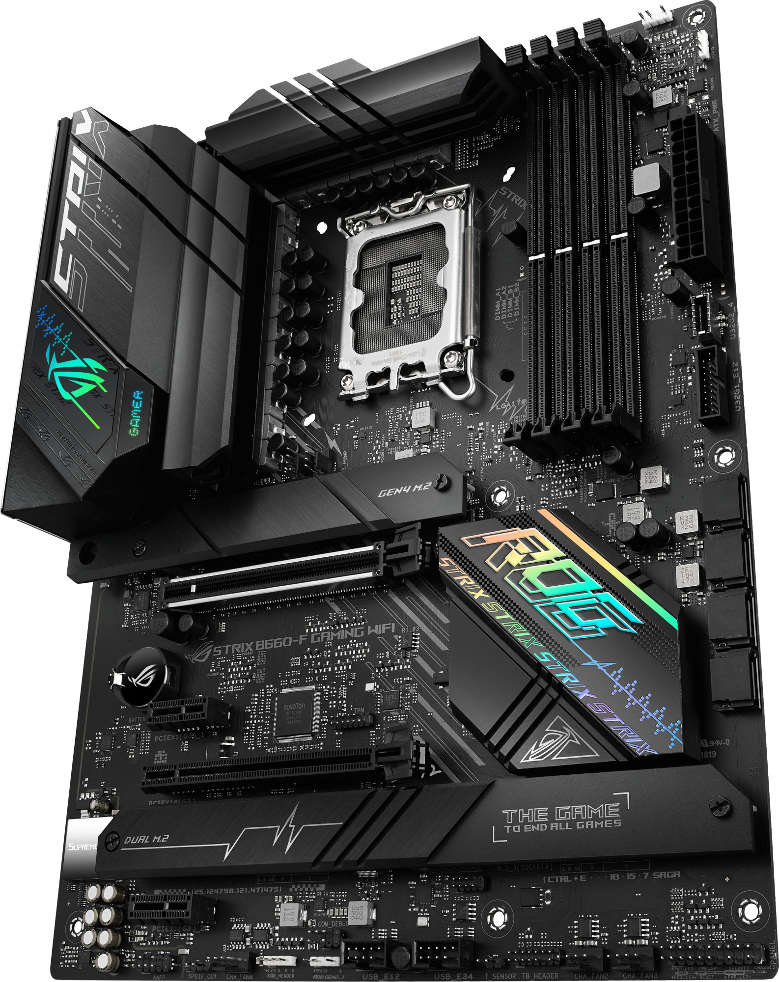 Материнская плата Asus ROG STRIX B660-F GAMING WIFI Soc-1700 Intel B660 4xDDR5 ATX AC`97 8ch(7.1) 2.5Gg RAID+HDMI+DP — фото 5
