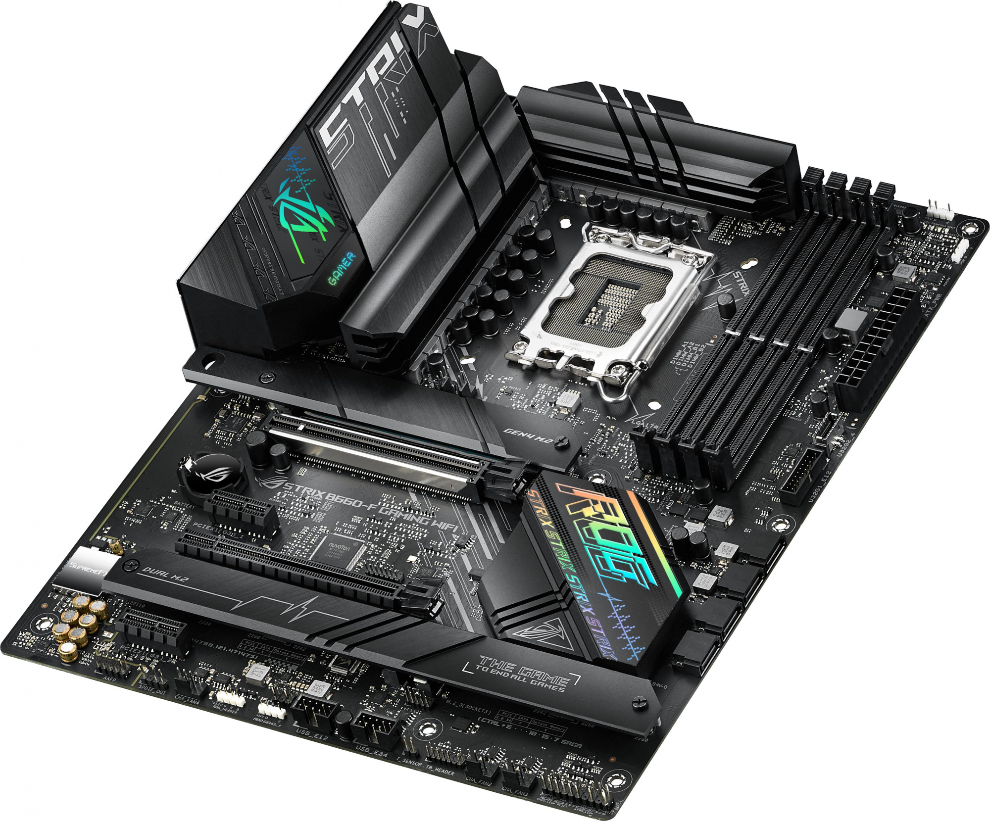 Материнская плата Asus ROG STRIX B660-F GAMING WIFI Soc-1700 Intel B660 4xDDR5 ATX AC`97 8ch(7.1) 2.5Gg RAID+HDMI+DP — фото 6