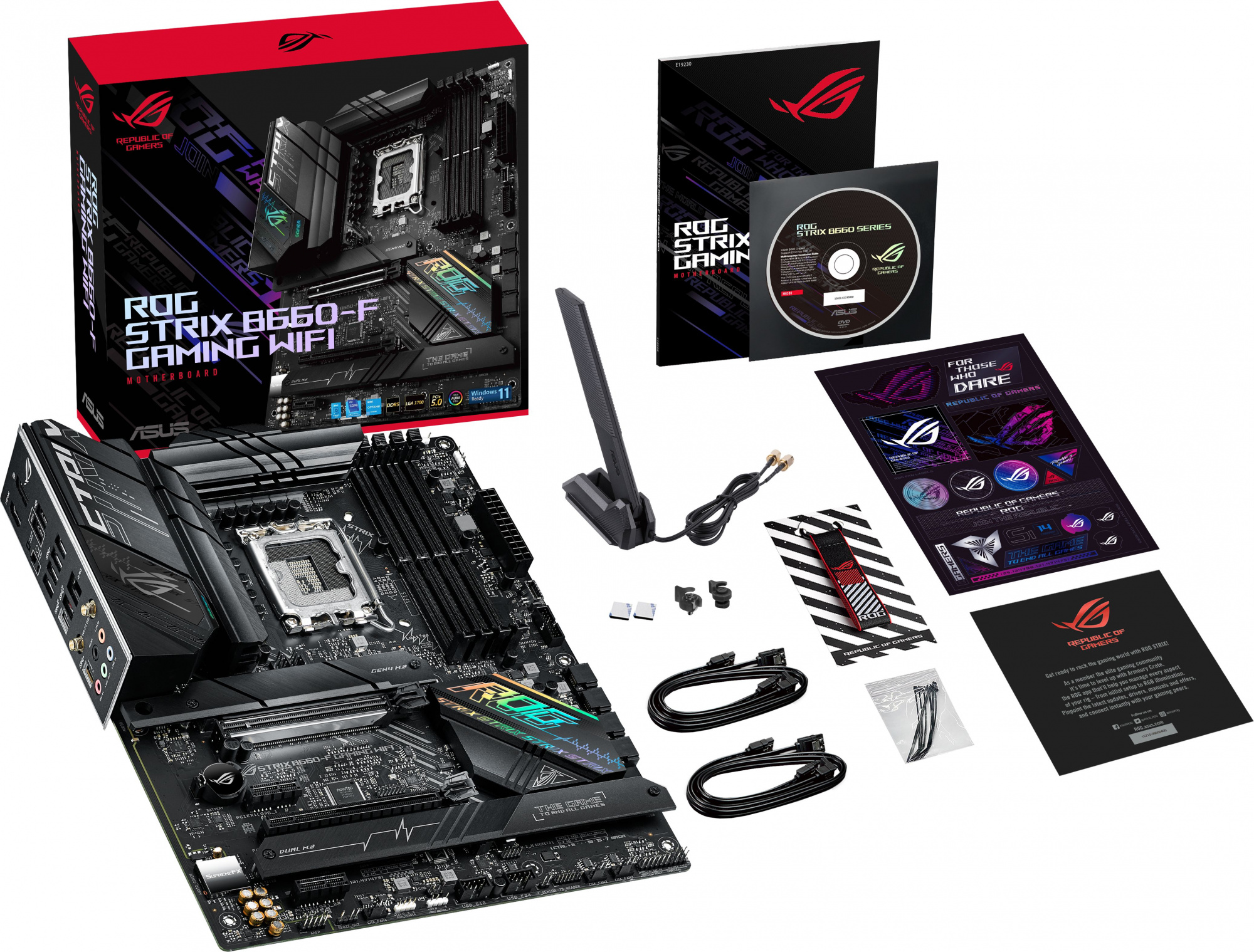 Материнская плата Asus ROG STRIX B660-F GAMING WIFI Soc-1700 Intel B660 4xDDR5 ATX AC`97 8ch(7.1) 2.5Gg RAID+HDMI+DP — фото 10