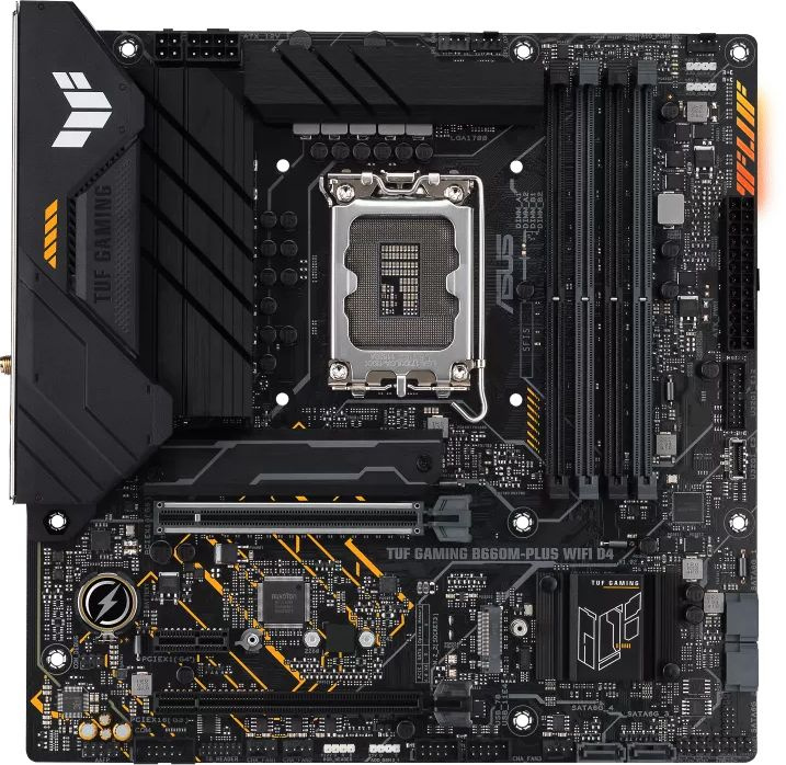 Материнская плата Asus TUF GAMING B660M-PLUS WIFI D4 Soc-1700 Intel B660 4xDDR4 mATX AC`97 8ch(7.1) 2.5Gg RAID+HDMI+DP — фото 7