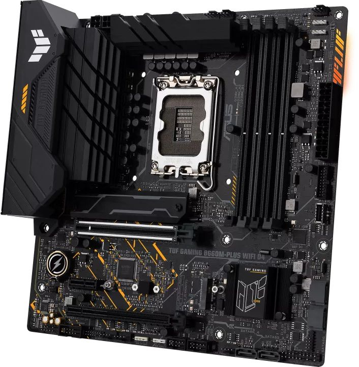 Материнская плата Asus TUF GAMING B660M-PLUS WIFI D4 Soc-1700 Intel B660 4xDDR4 mATX AC`97 8ch(7.1) 2.5Gg RAID+HDMI+DP — фото 3