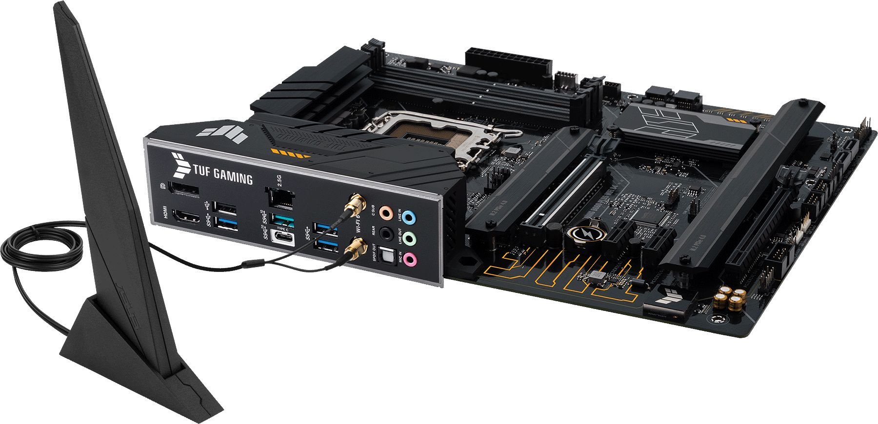 Материнская плата Asus TUF GAMING B660-PLUS WIFI D4 Soc-1700 Intel B660 4xDDR4 ATX AC`97 8ch(7.1) 2.5Gg RAID+HDMI+DP — фото 5