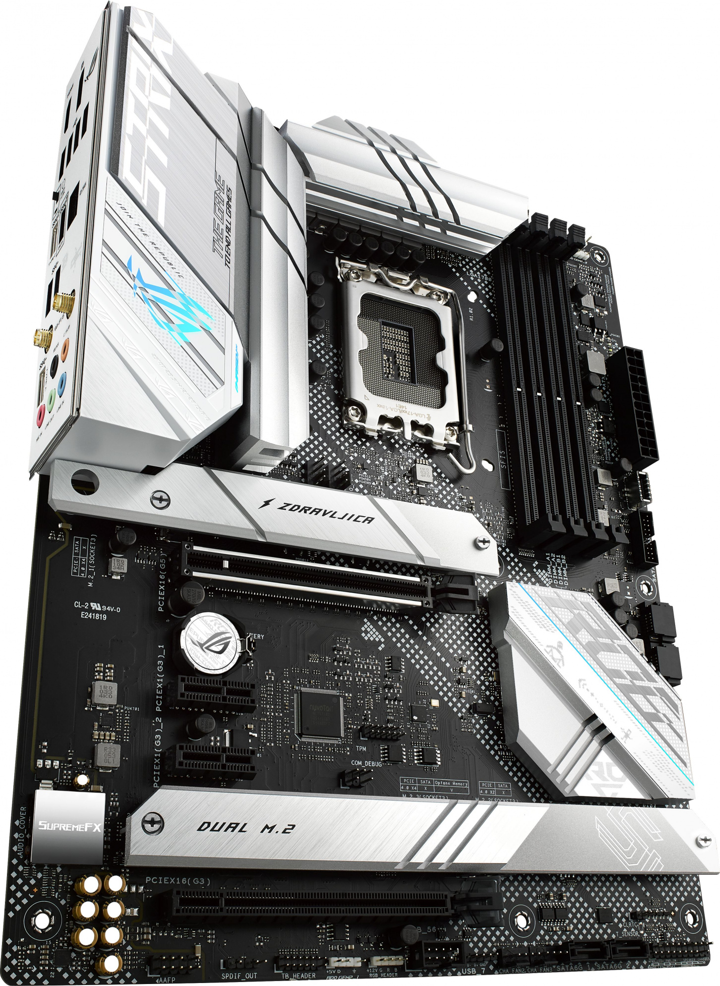 Материнская плата Asus ROG STRIX B660-A GAMING WIFI D4 Soc-1700 Intel B660 4xDDR4 ATX AC`97 8ch(7.1) 2.5Gg RAID+HDMI+DP — фото 5