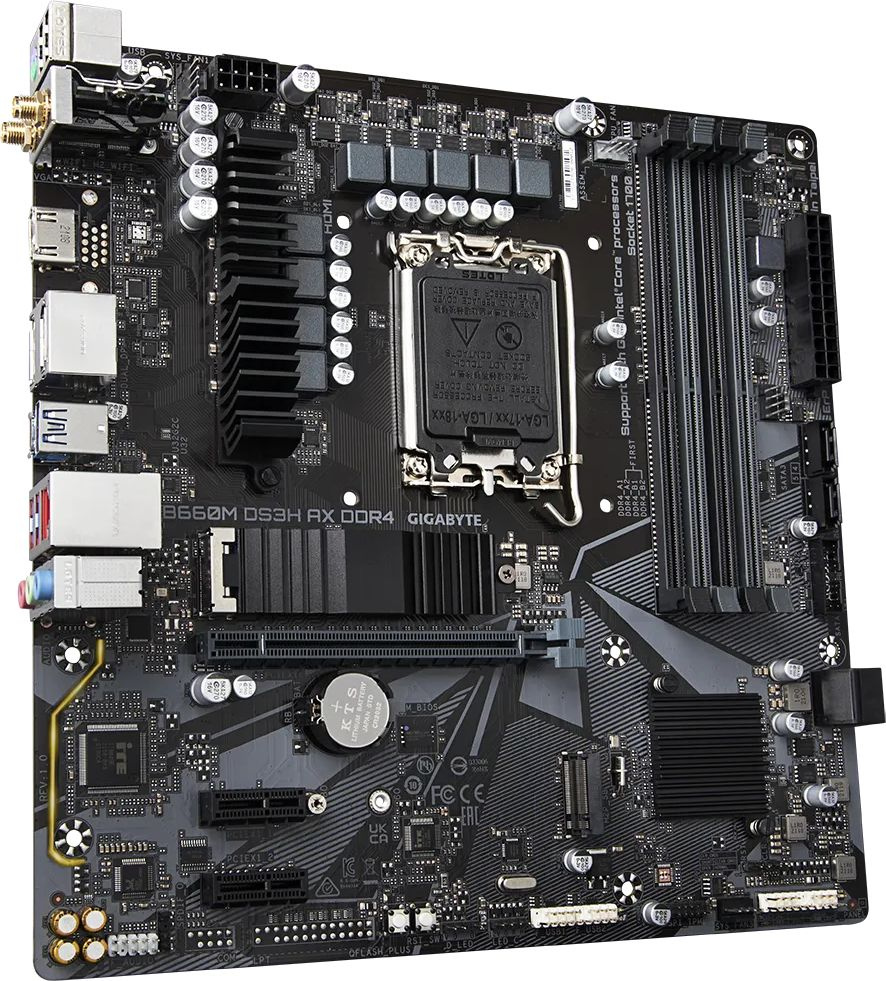 Материнская плата Gigabyte B660M DS3H AX DDR4 Soc-1700 Intel B660 4xDDR4 mATX AC`97 8ch(7.1) GbLAN RAID+HDMI+DP — фото 2