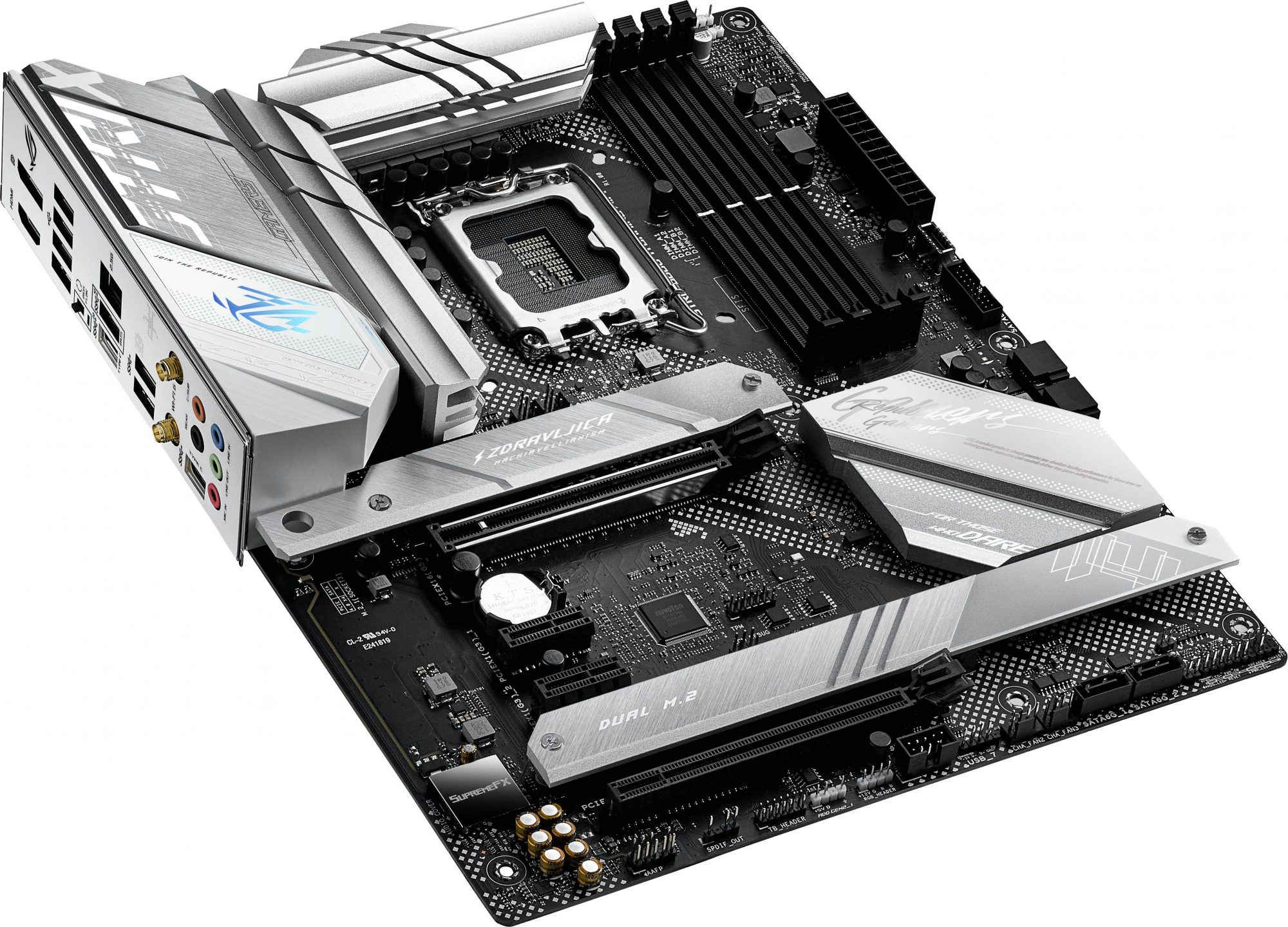 Материнская плата Asus ROG STRIX B660-A GAMING WIFI Soc-1700 Intel B660 4xDDR5 ATX AC`97 8ch(7.1) 2.5Gg RAID+HDMI+DP — фото 4