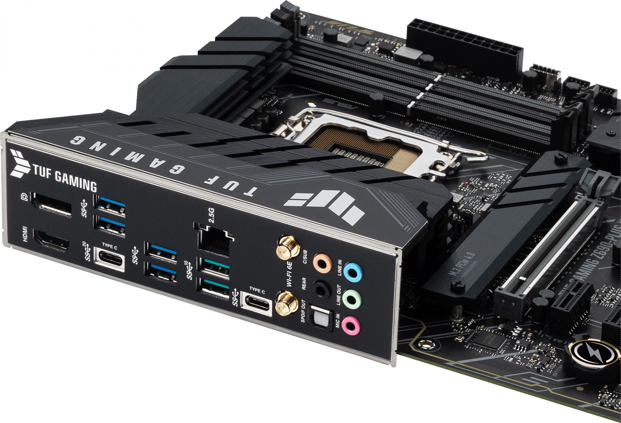Материнская плата Asus TUF GAMING Z690-PLUS WIFI Soc-1700 Intel Z690 4xDDR5 ATX AC`97 8ch(7.1) 2.5Gg RAID+HDMI+DP — фото 6