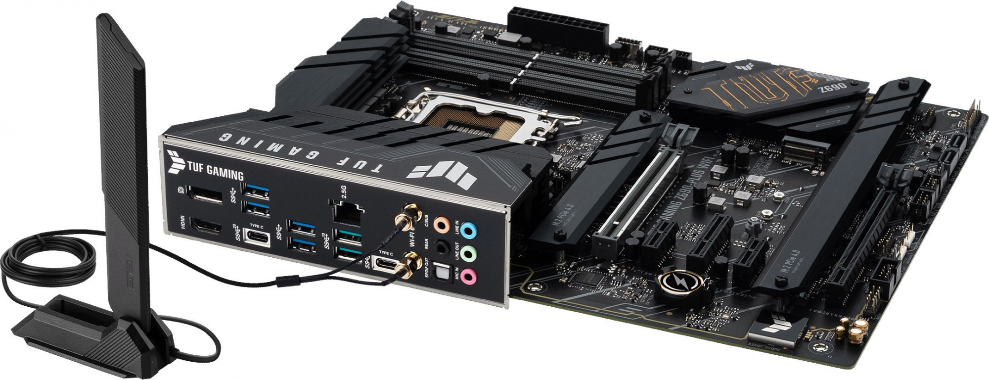 Материнская плата Asus TUF GAMING Z690-PLUS WIFI Soc-1700 Intel Z690 4xDDR5 ATX AC`97 8ch(7.1) 2.5Gg RAID+HDMI+DP — фото 7